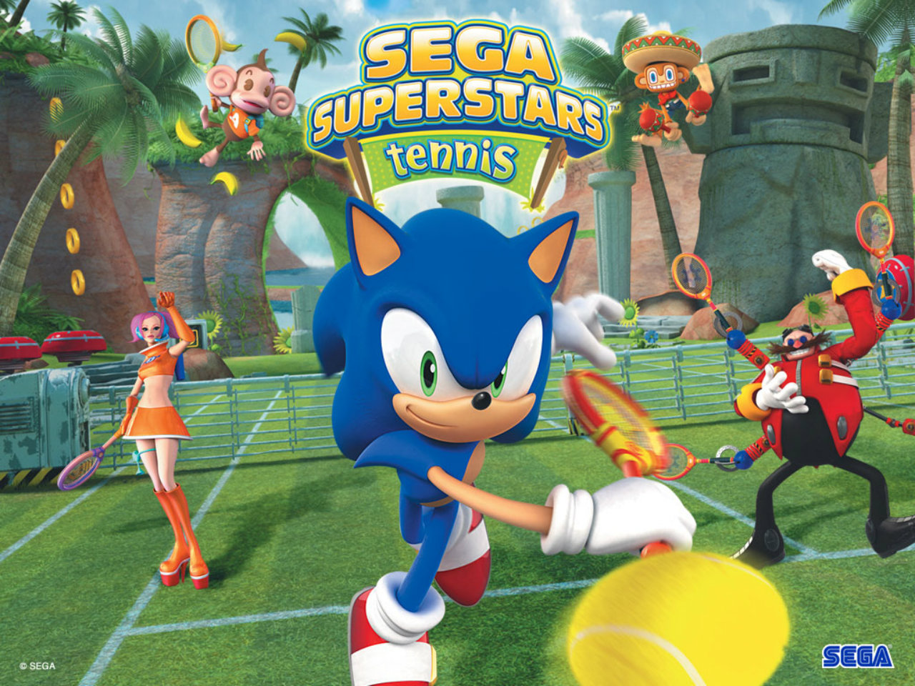 Wallpaper Sega Superstars Tennis 1024x768. Tags: Background