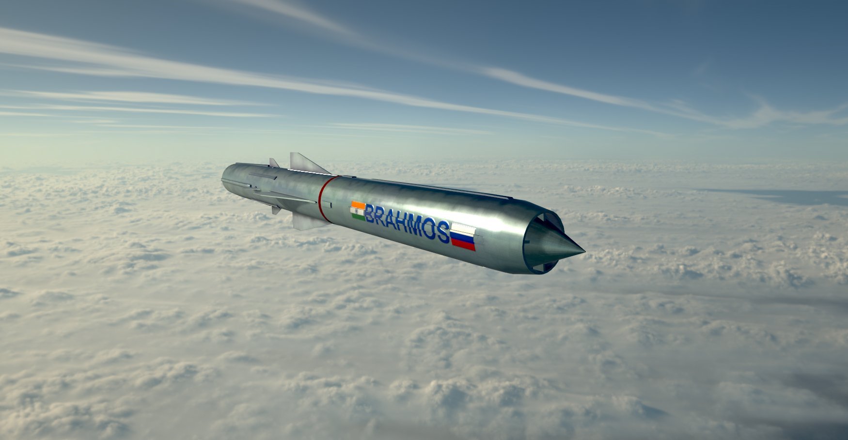 BrahMos Cruise Missile 3D Model