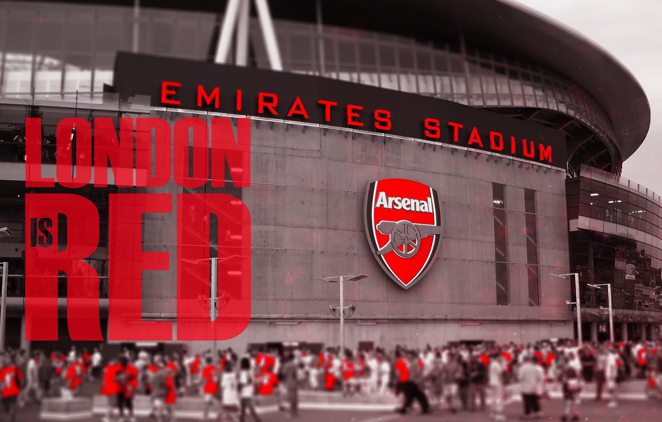 Wallpaper red, arsenal, london, stadium, football, fanart, emirates image for desktop, section спорт