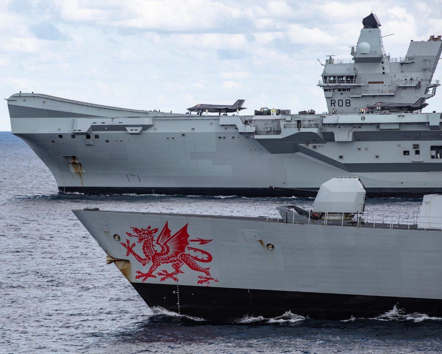 Photos of Royal Navy aircraft carrier HMS Queen Elizabeth