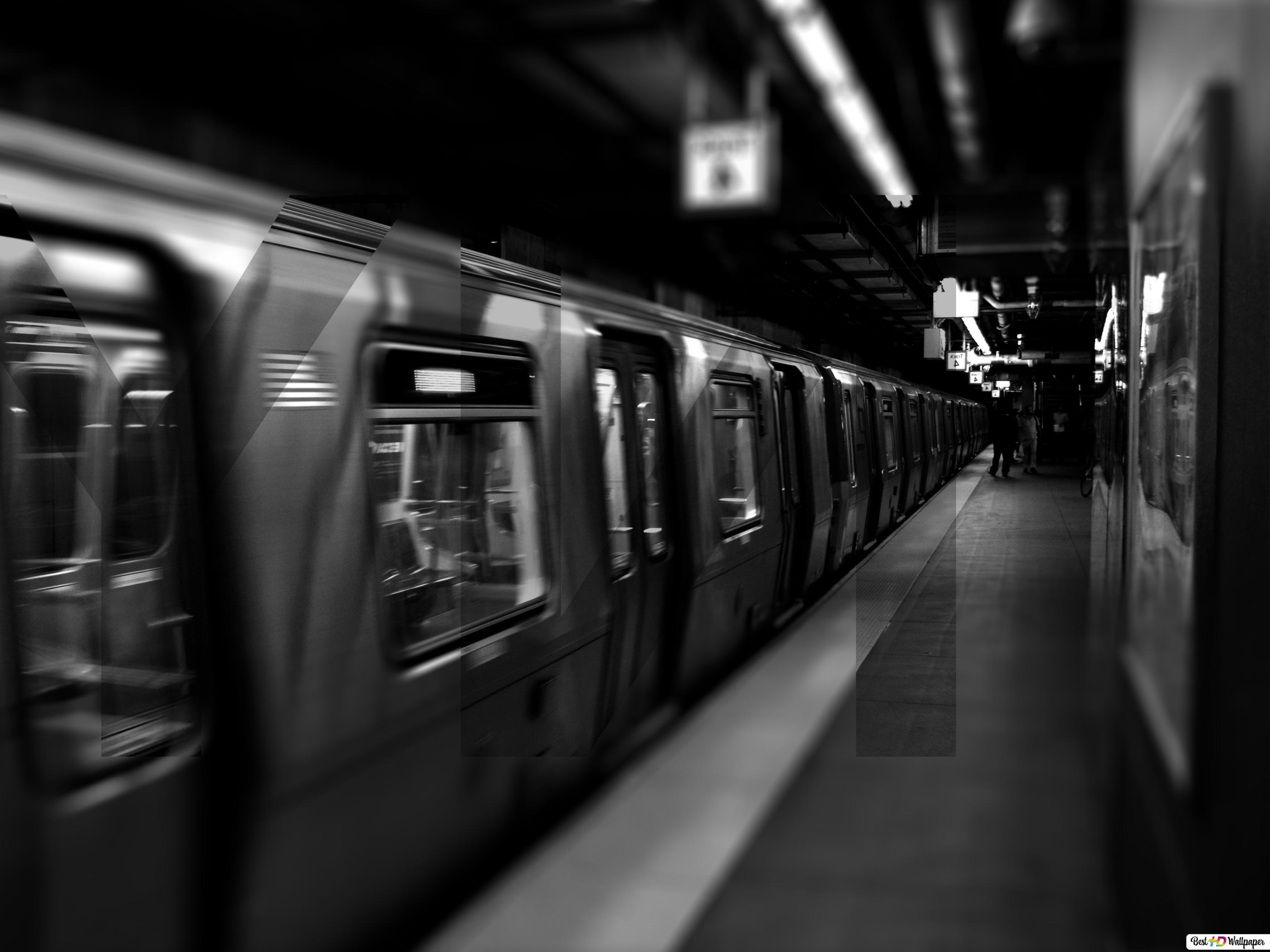 New York City Underground Subway Train HD wallpaper download