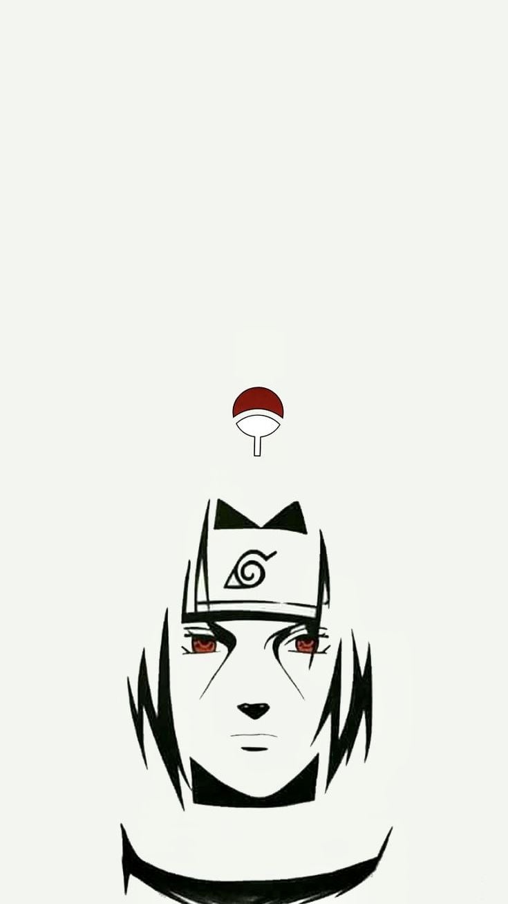 Itachi Uchiha White Background