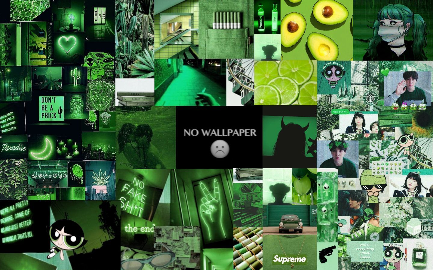 Green Collage Computer Wallpapers - Wallpaper Cave