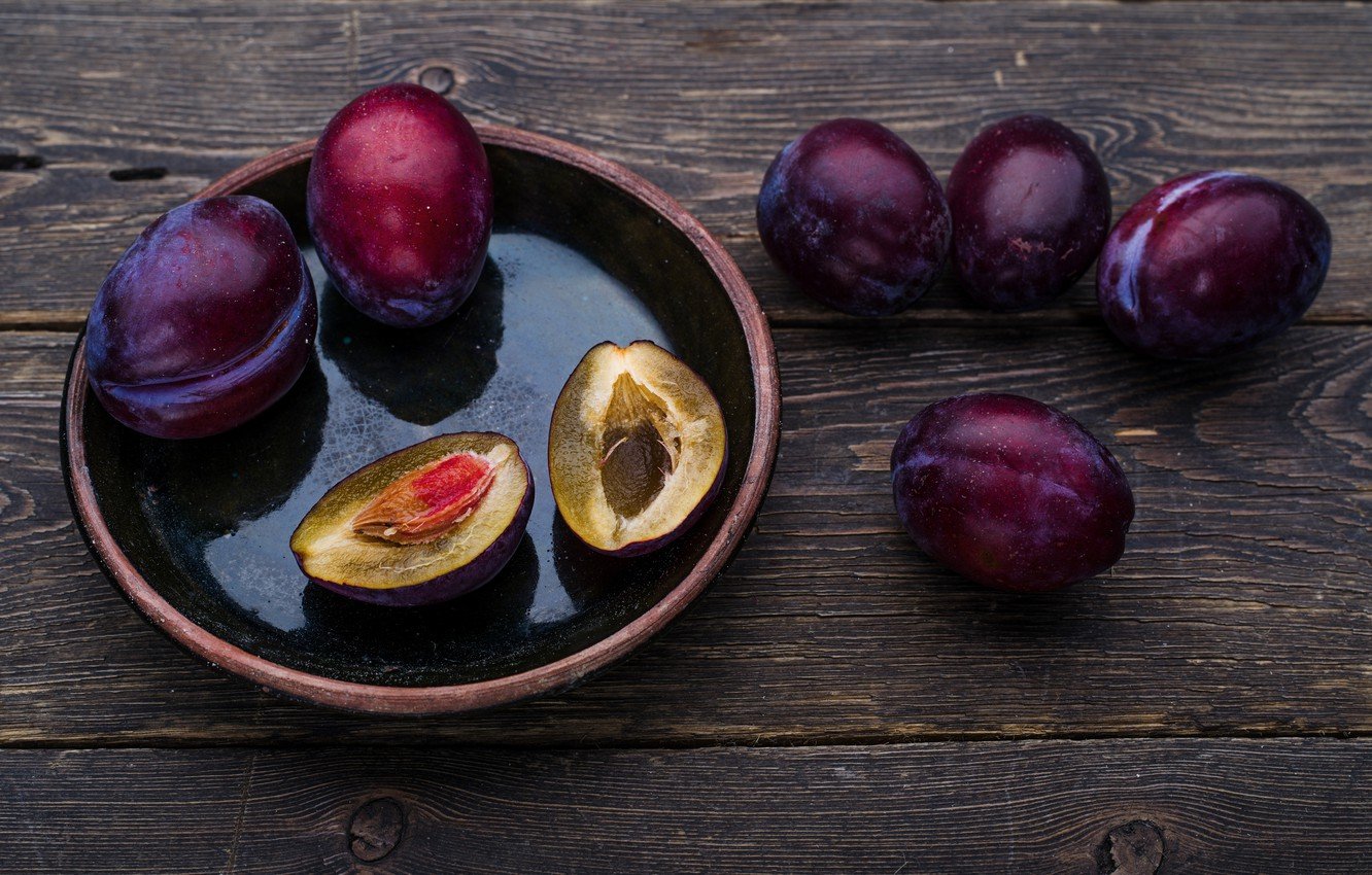 Wallpaper fruit, plum, prunes, plum image for desktop, section еда