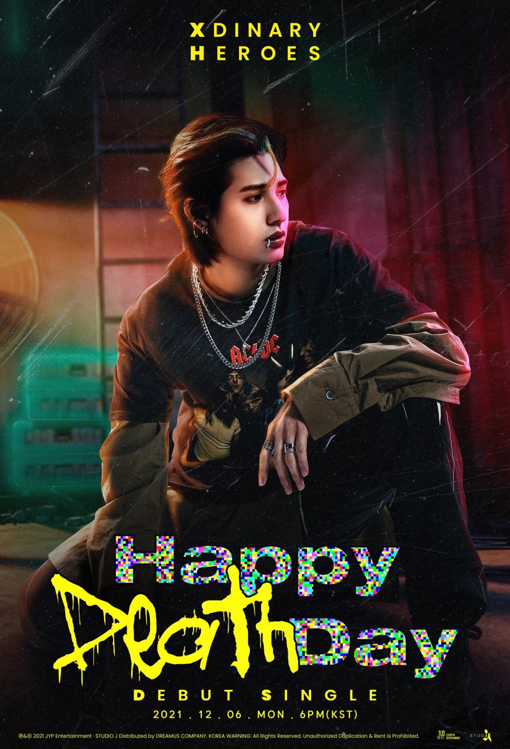 Xdinary Heroes reveals Jooyeon's individual teaser image for debut single 'Happy Death Day'