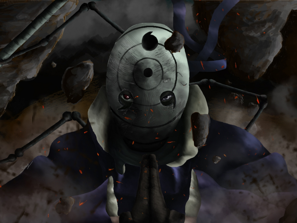 Download naruto, obito uchiha, art 1024x768 wallpaper, 1024x768 standard 4:3, fullscreen, 1024x768 HD image, background, 19716