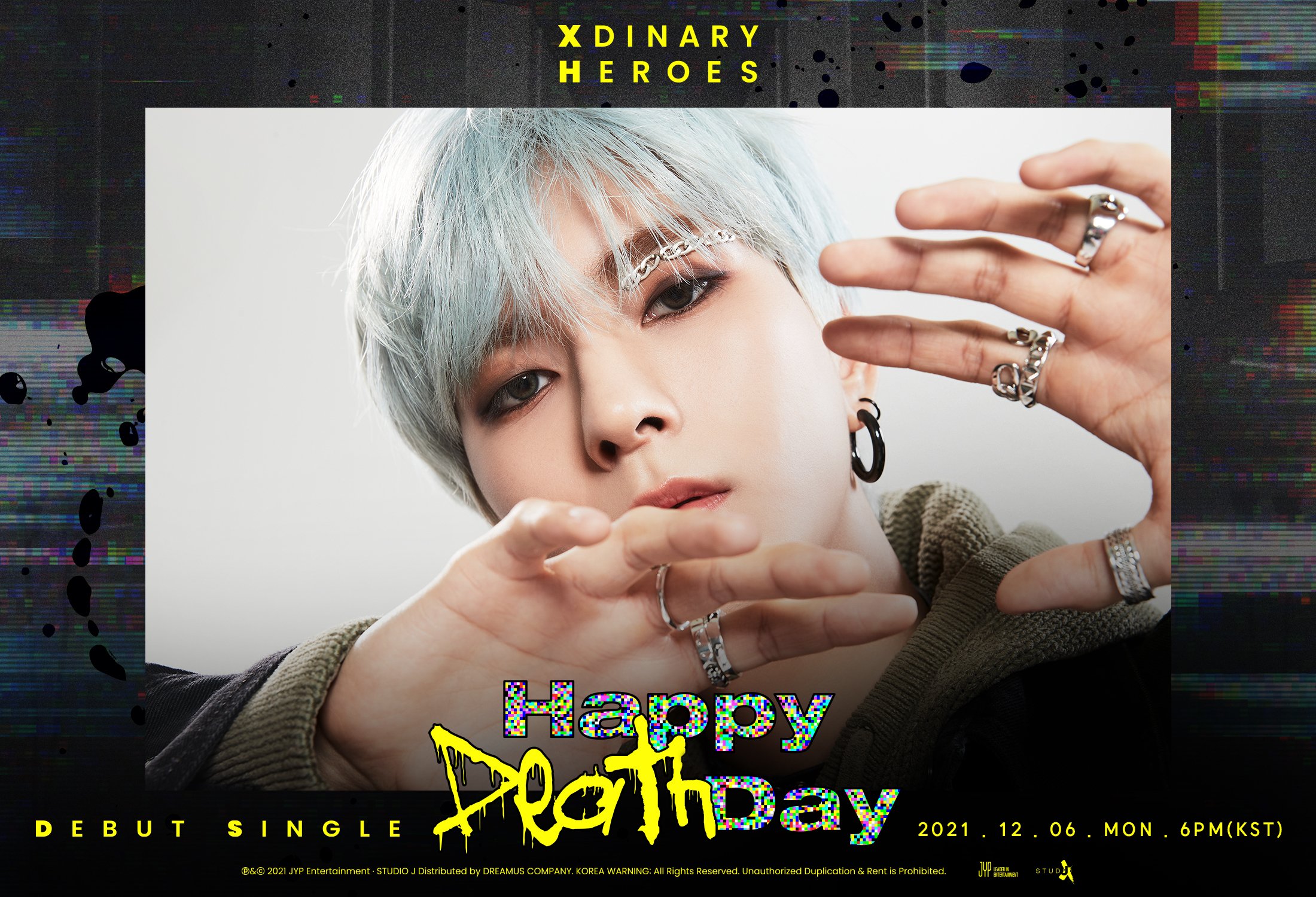 Xdinary Heroes' Ode looks like Jack Frost in extraordinary individual teaser image for 'Happy Death Day'