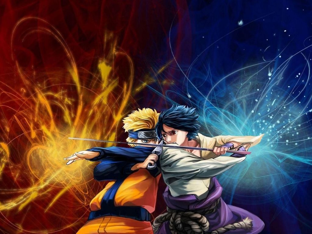 Sasuke Vs Naruto wallpaper in 1024x768 resolution