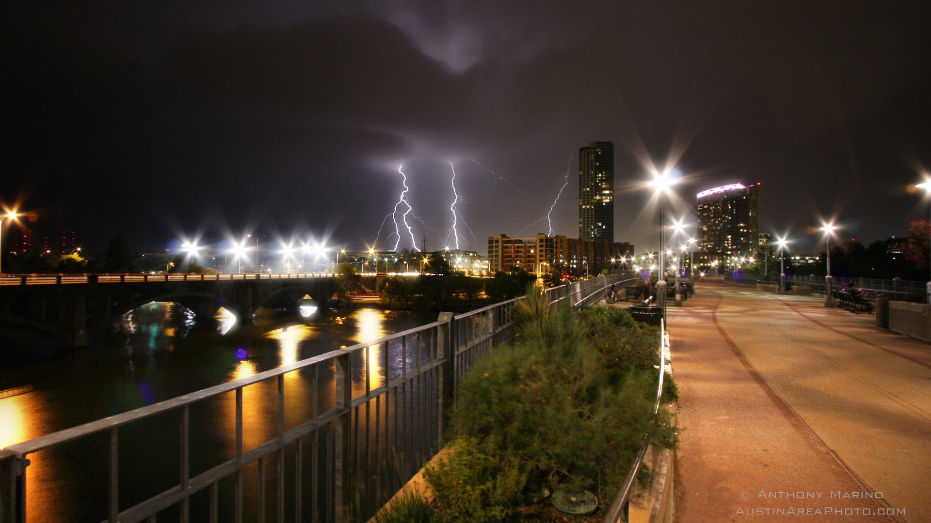 Desktop, texas, austin, lightning, top, wallpaper