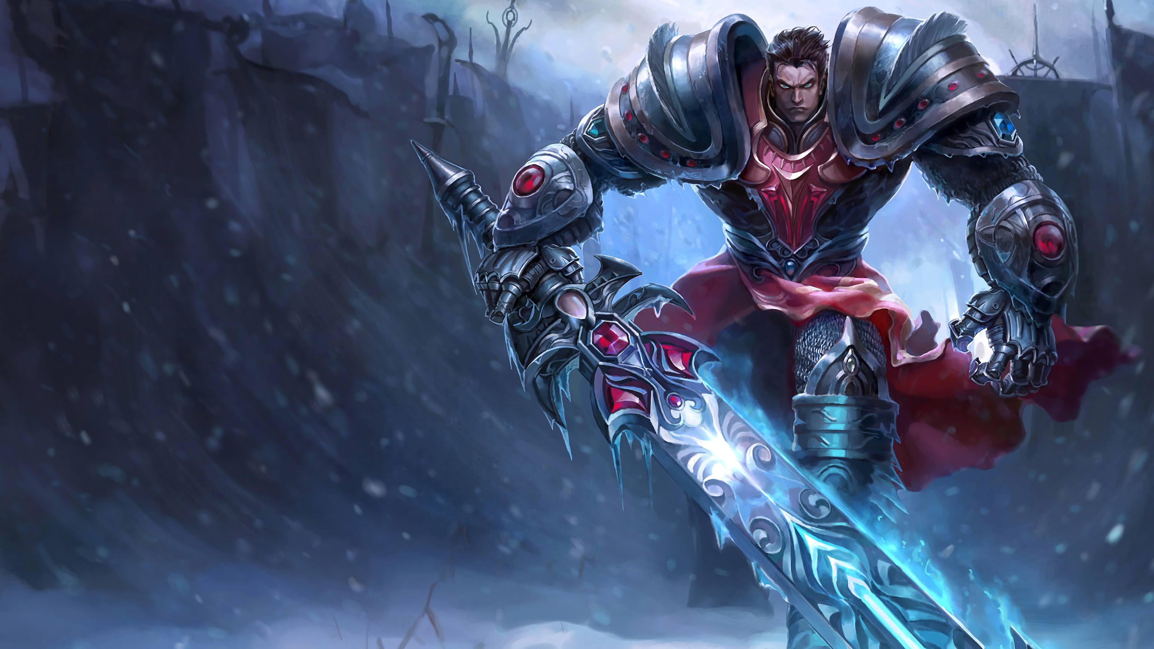 Wallpaper 4k Dreadknight Garen LoL Splash Art League of Legends lol Wallpaper