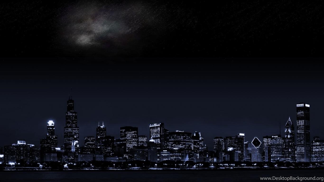 Dark City Wallpaper 3360x1050 Desktop Background