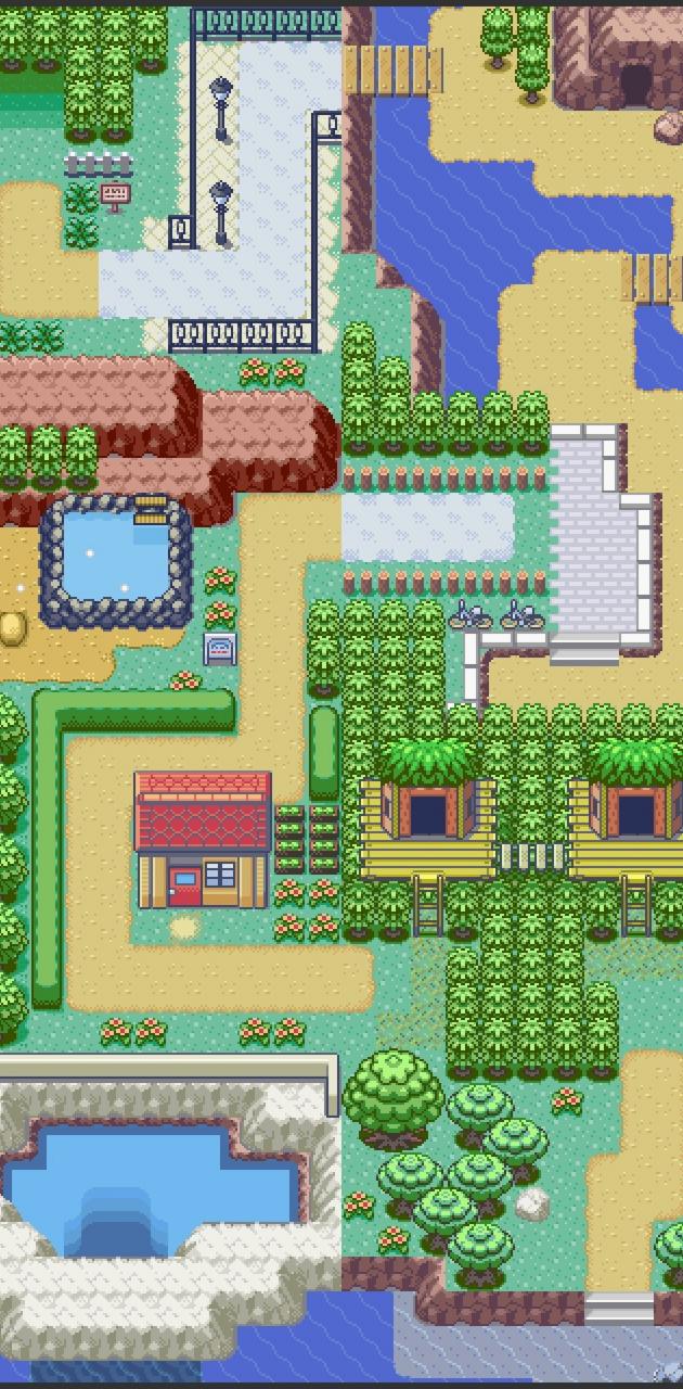 Pokemon Pixel Map wallpaper