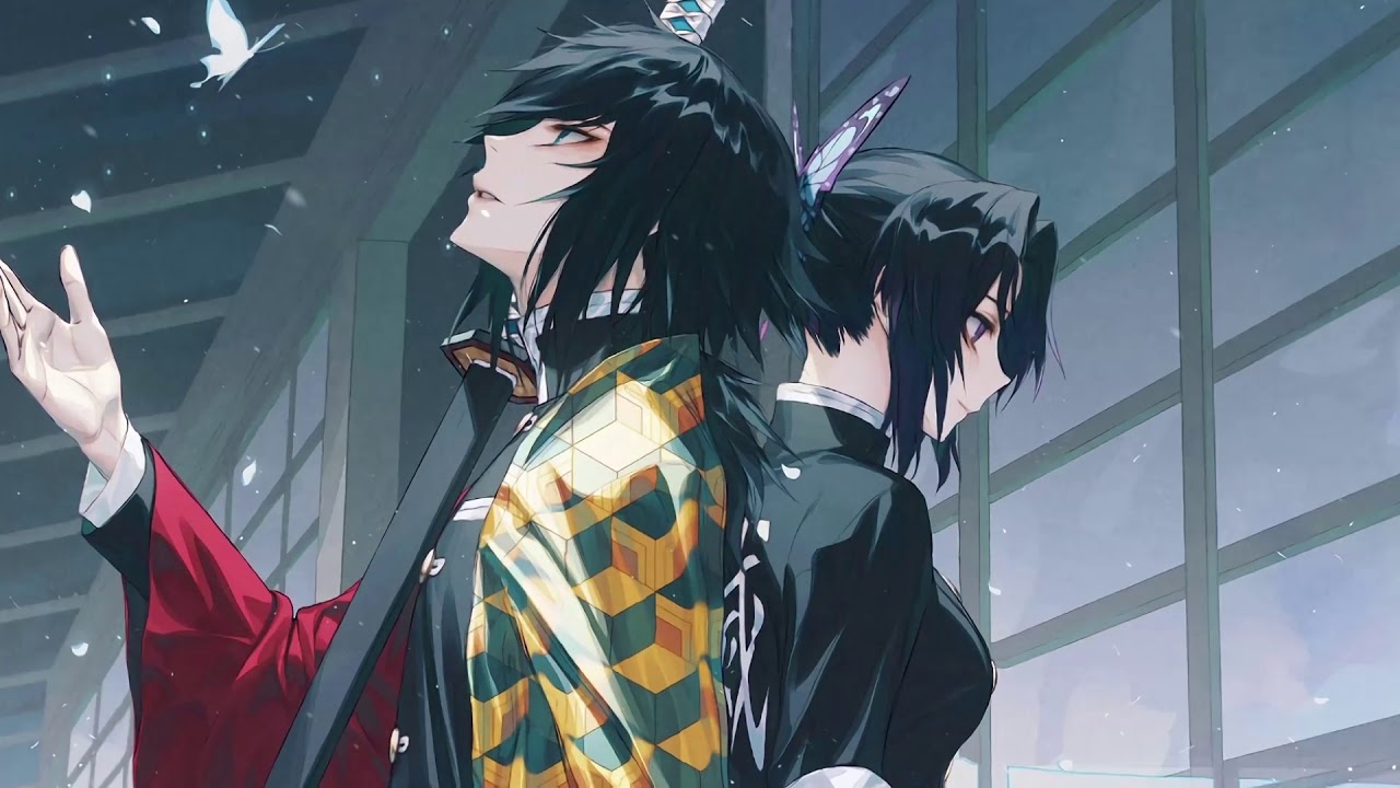 Anime Wallpaper PC and Mobile. Giyu Tomioka and Shinobu Kochou. David Live Wallpaper