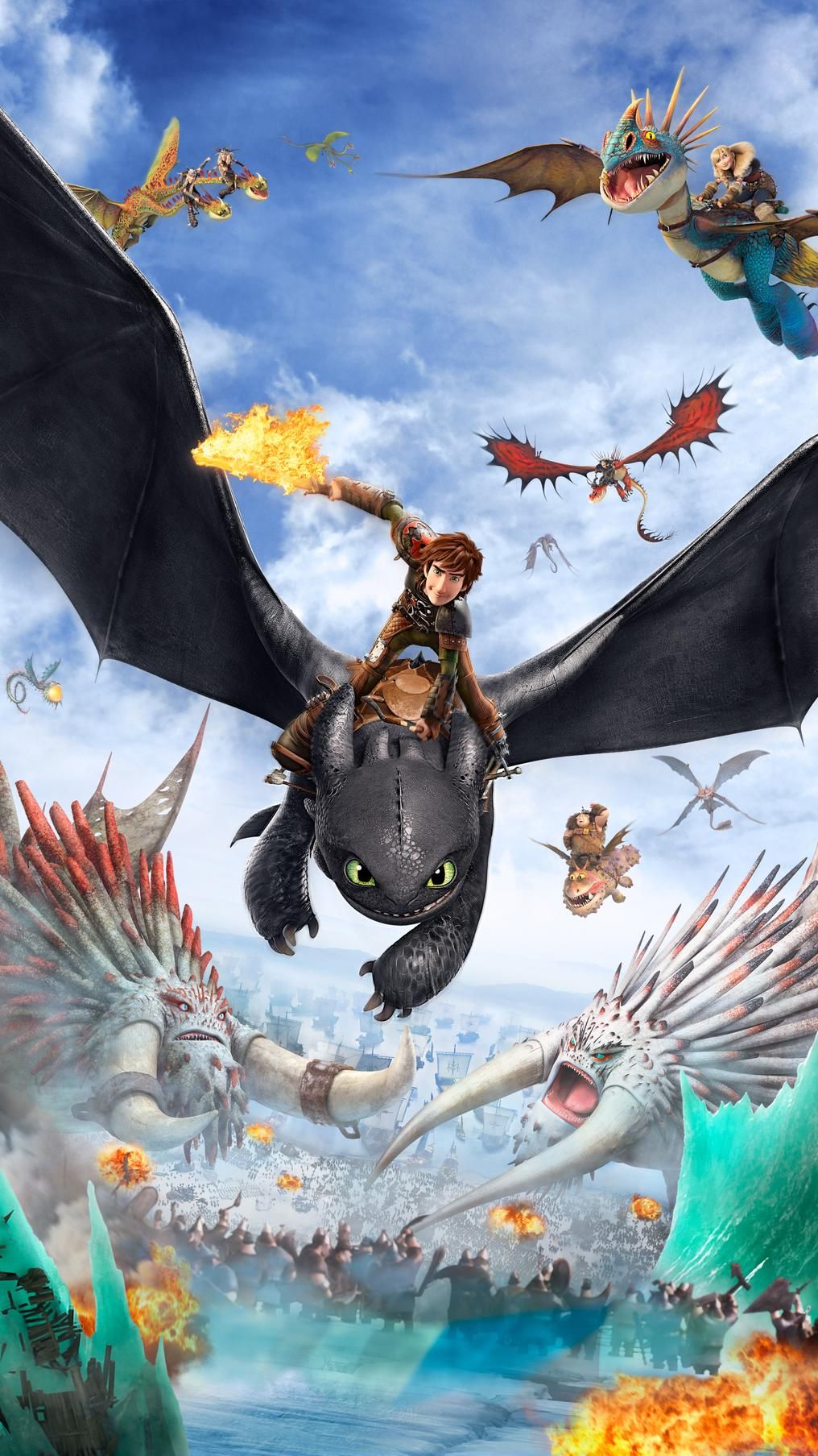 Train Your Dragon Wallpaper Phone HD Wallpaper