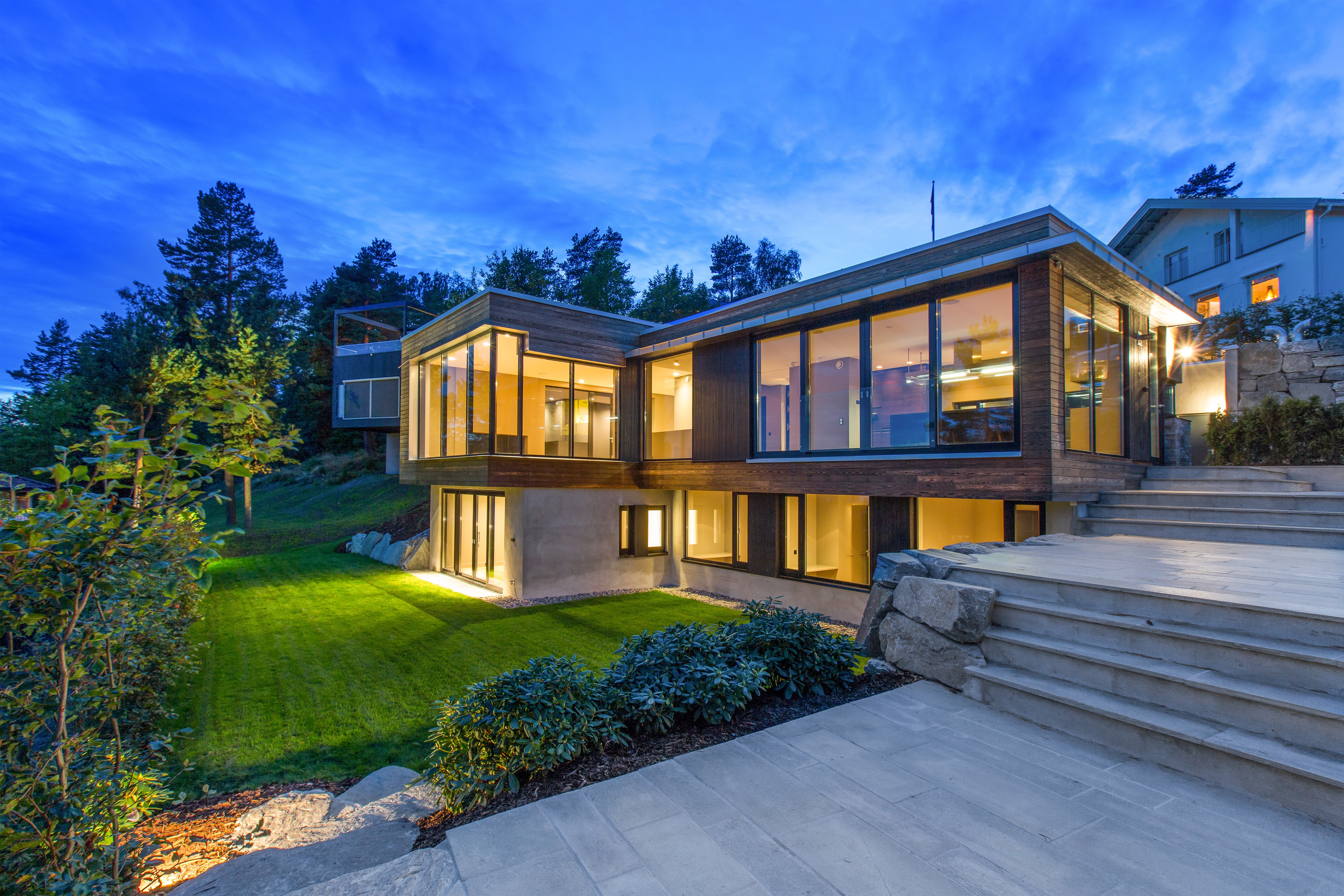 MANSION house architecture luxury building design wallpaperx3840