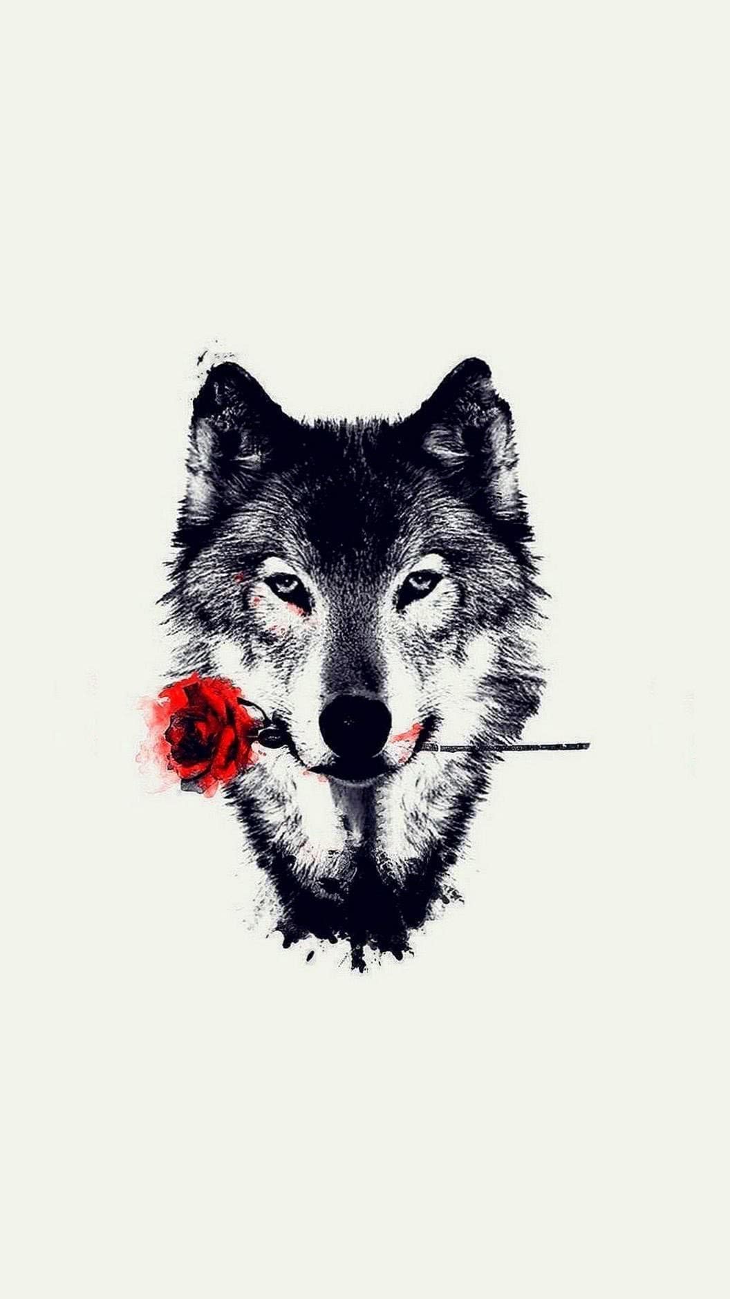 Wolf Head Art Wallpaper