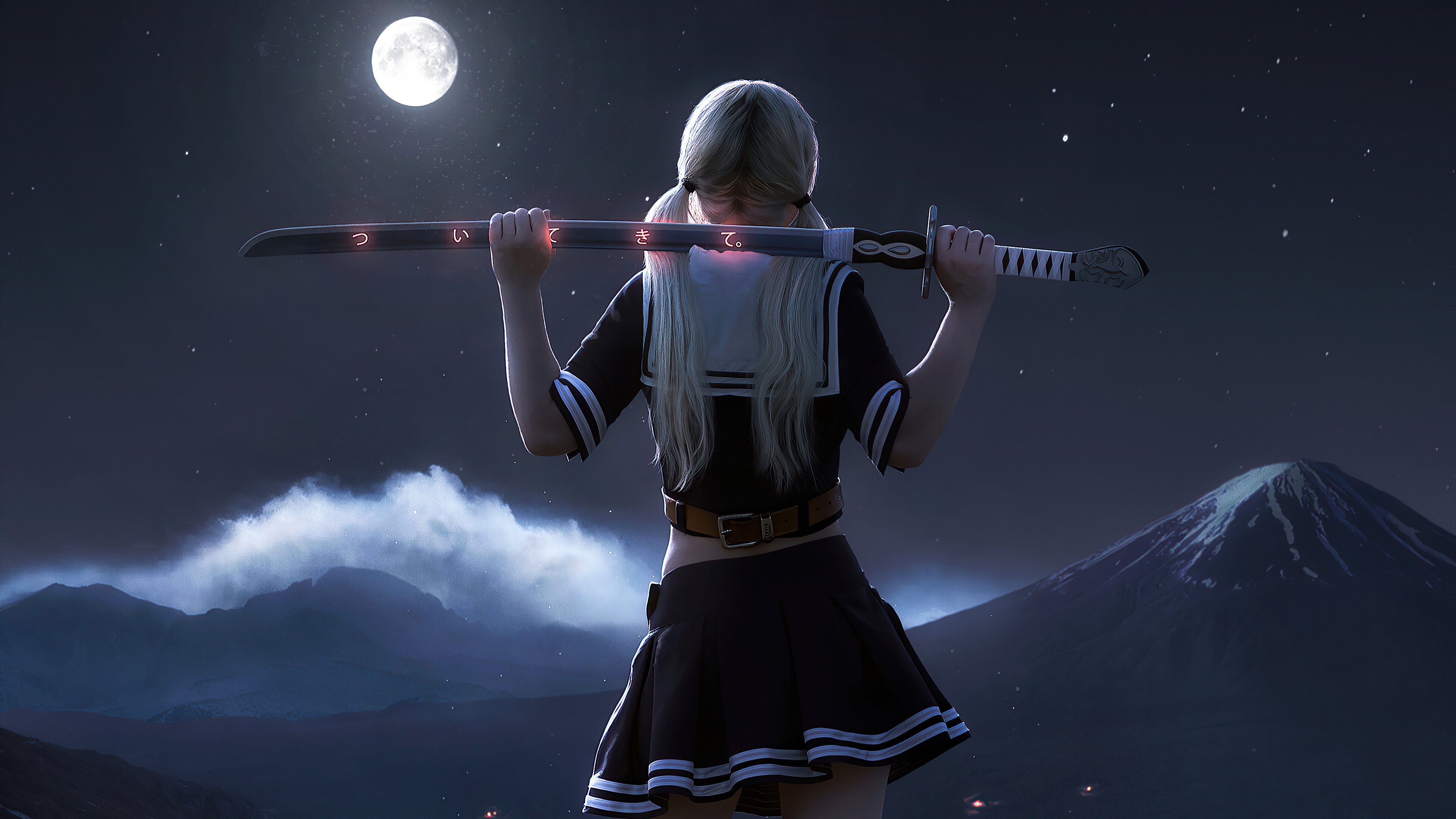 Samurai Sword Girl 4k, HD Artist, 4k Wallpaper, Image, Background, Photo and Picture