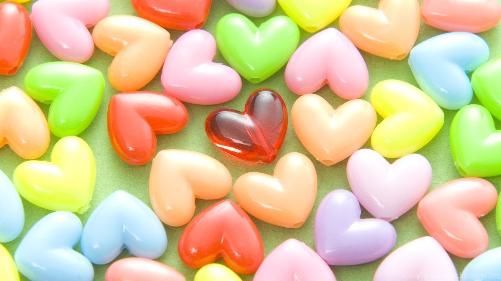 Valentines Day Hearts Candy Wallpaper