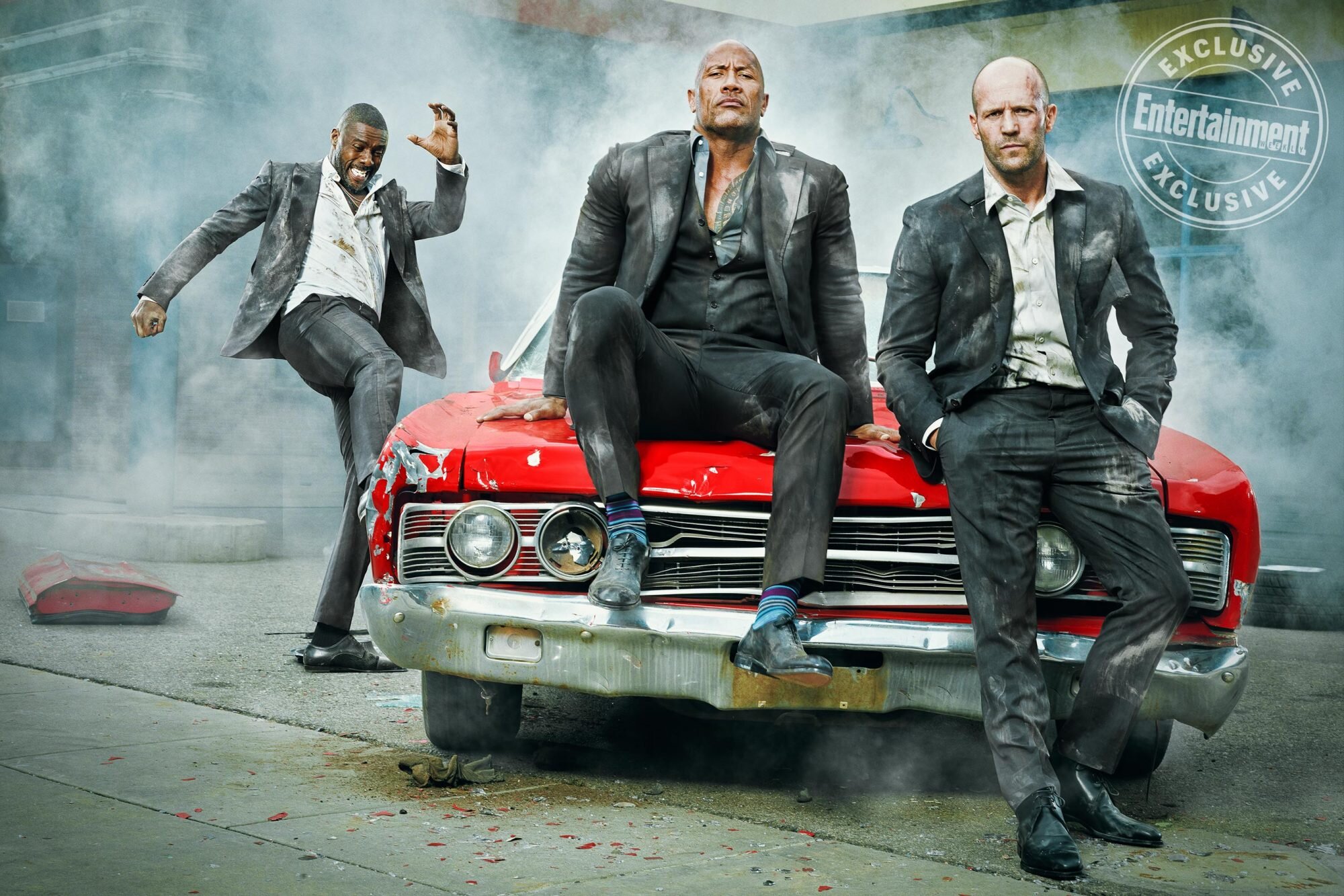 Hobbs and Shaw: Dwayne Johnson, Jason Statham, Idris Elba photo