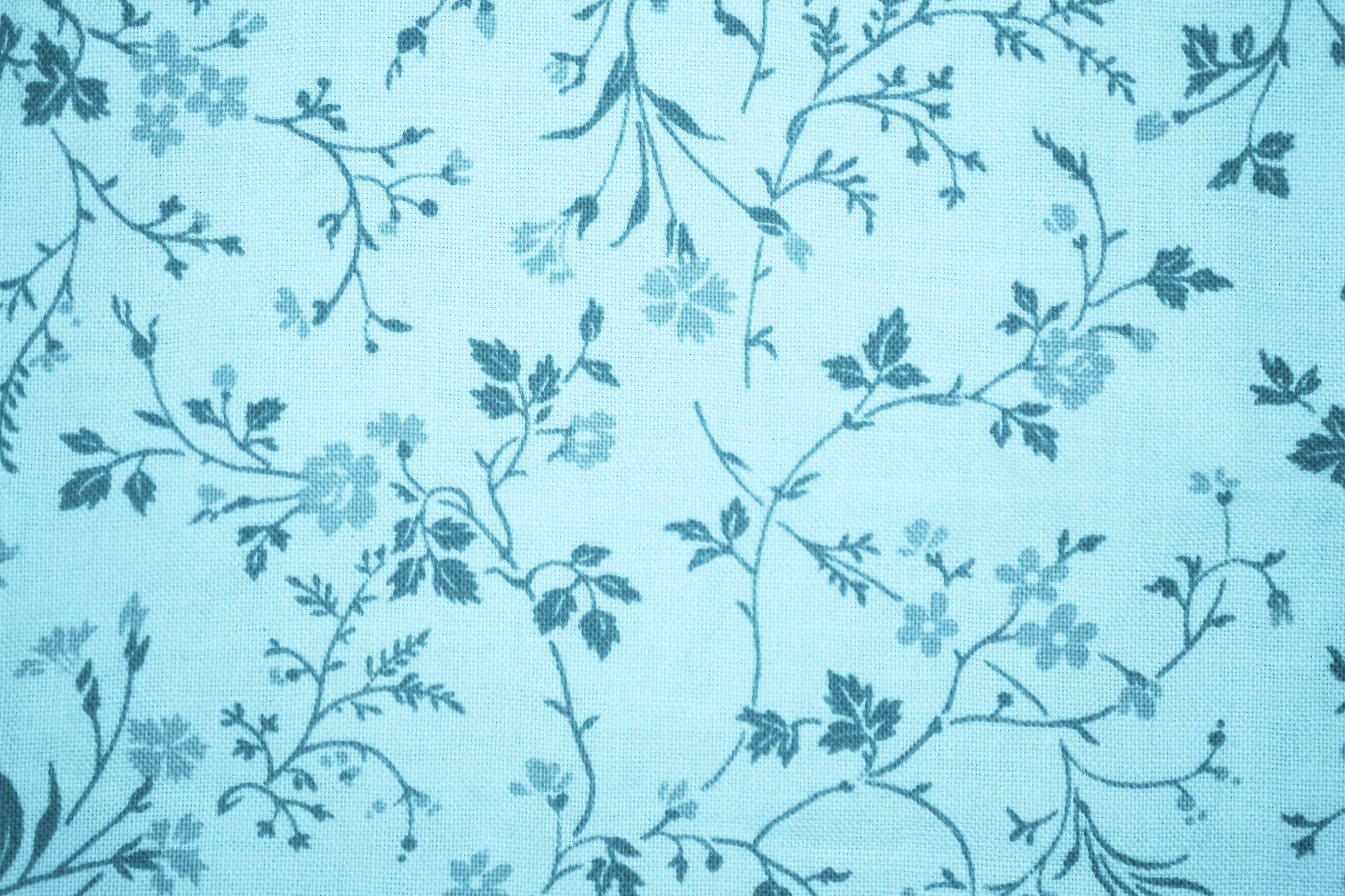 Light Blue Floral Wallpaper