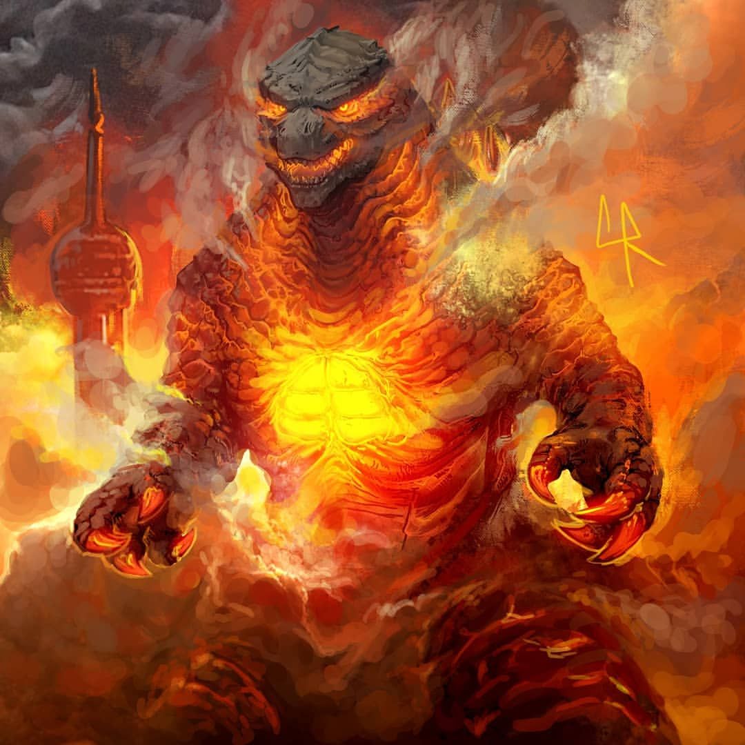 Burning Godzilla Wallpapers.