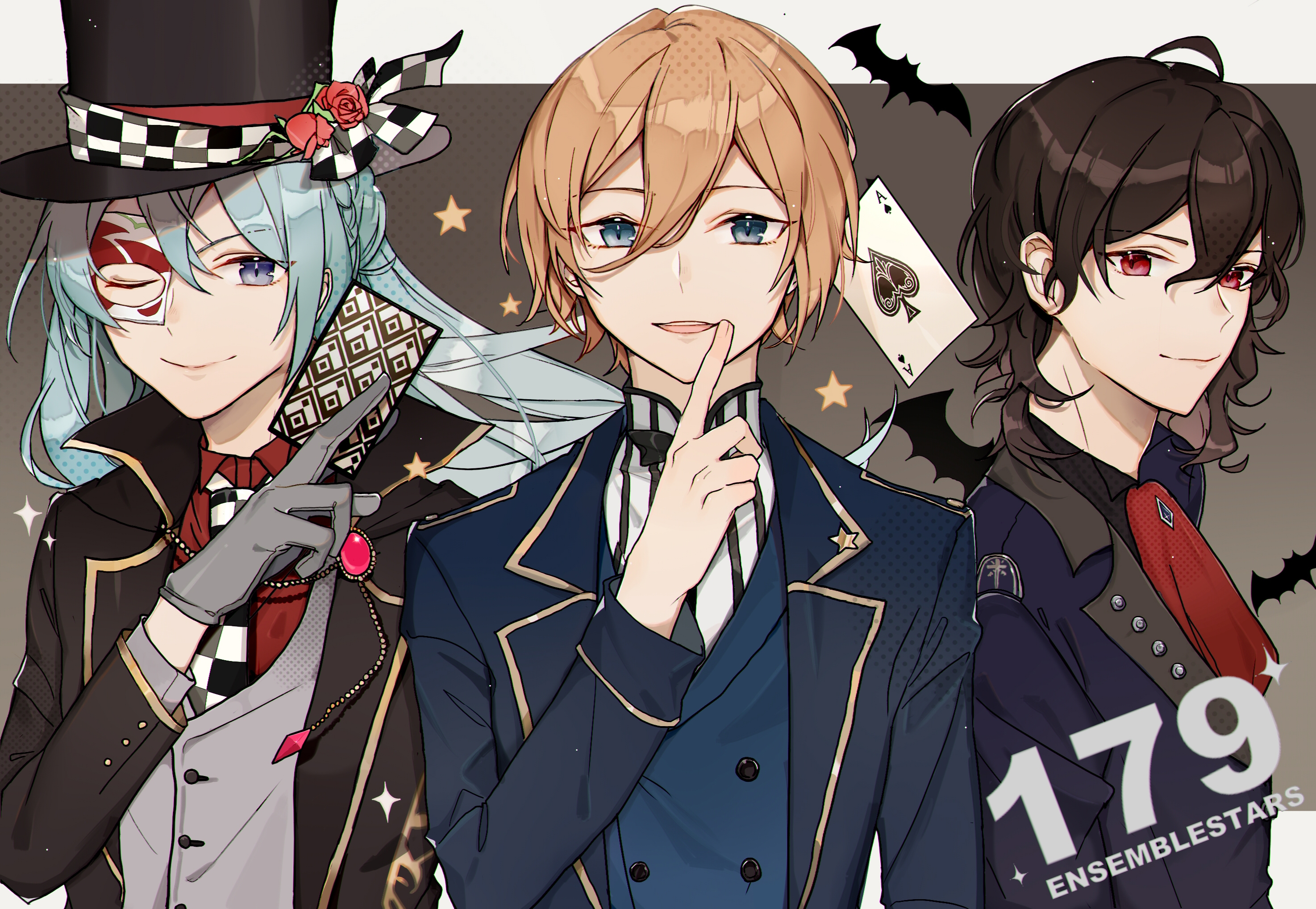 Download 2948x2038 Ensemble Stars, Shoujo, Sakuma Rei, Tenshouin Eichi, Hibiki Wataru Wallpaper