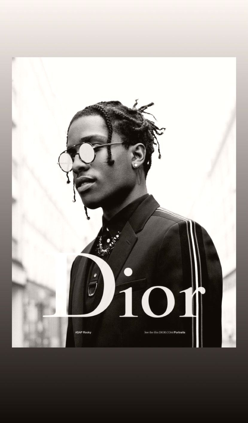 Asap Rocky Dior Black White Wallpaper For IPhone 7 7 Rocky Dior Poster