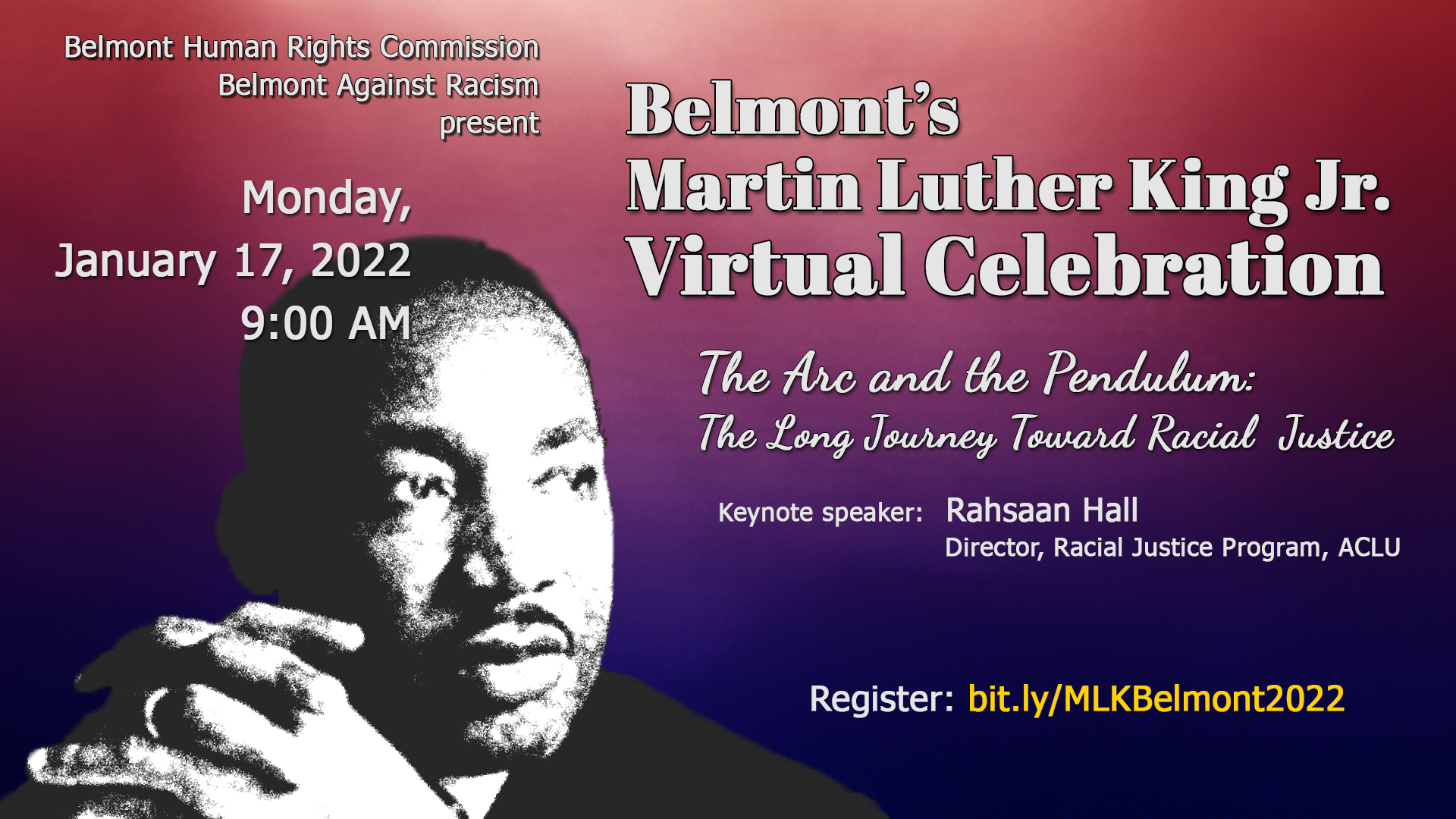 2022 Belmont Martin Luther King, Jr. Virtual Breakfast. Belmont Media Center