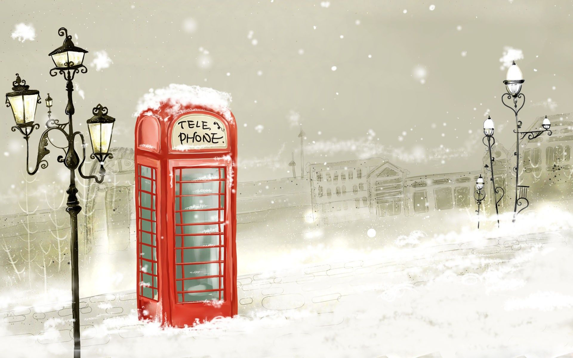 Free Download Cute Winter Computer Background