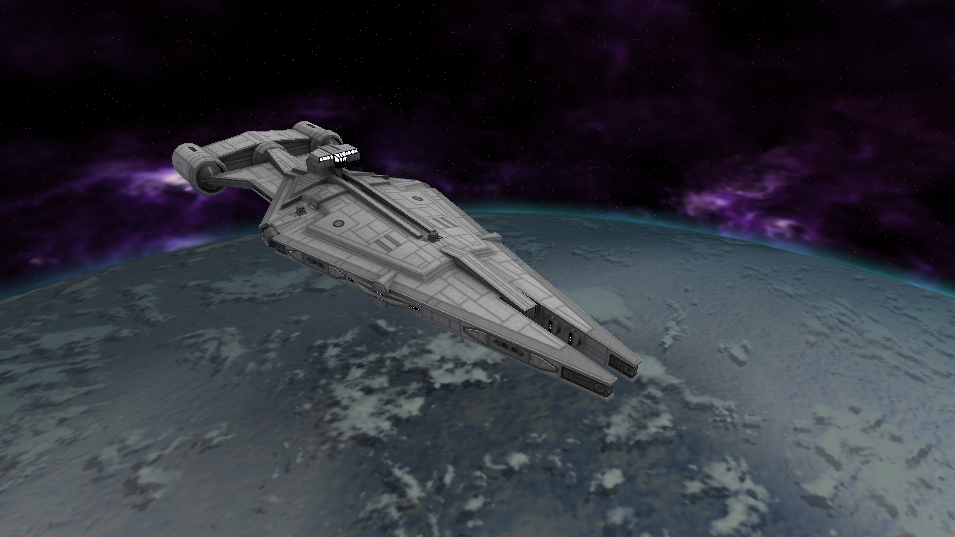 Imperial Light Cruiser orbiting Hoth image Era Mod for Star Wars Battlefront II