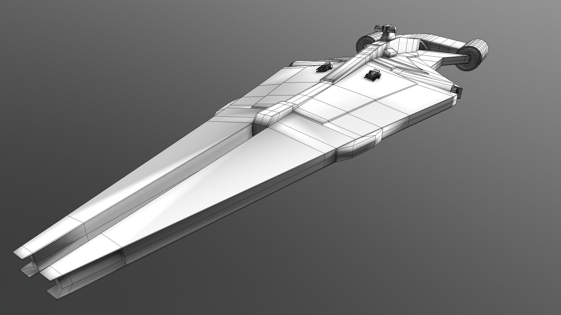 Star Wars Light Cruiser model by IronTrail [b6862e9]