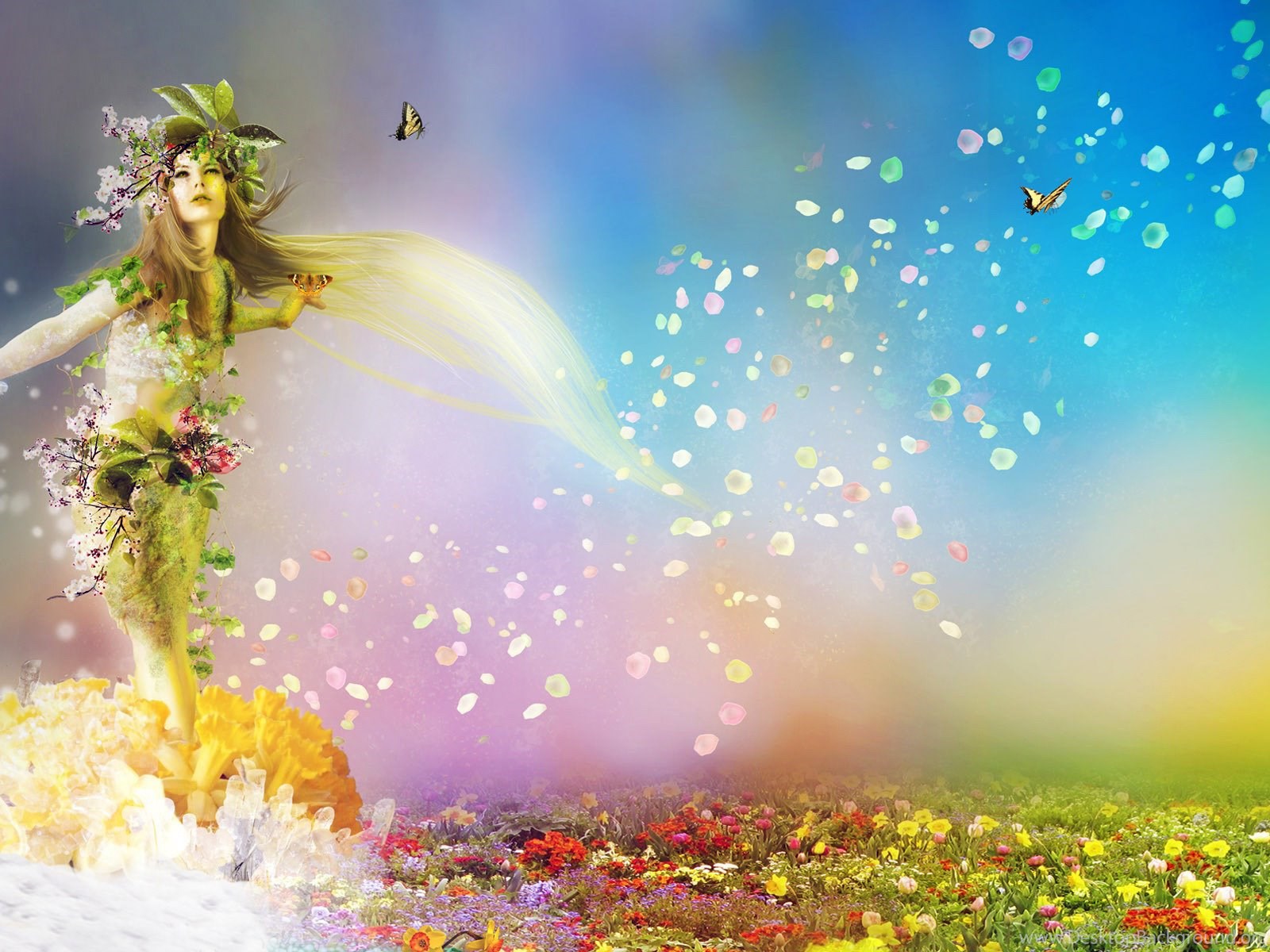 Earth Fairy Wallpaper Fantasy Wallpaper Desktop Background