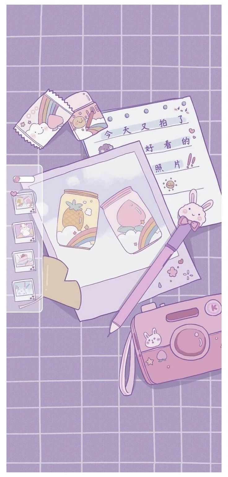 Foto kawaii para plano de fundo do celular