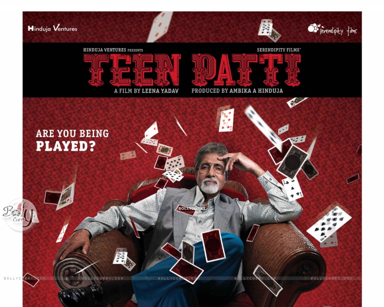 Wallpaper of Teen Patti movie with Amitabh Bachchan size:1280x1024