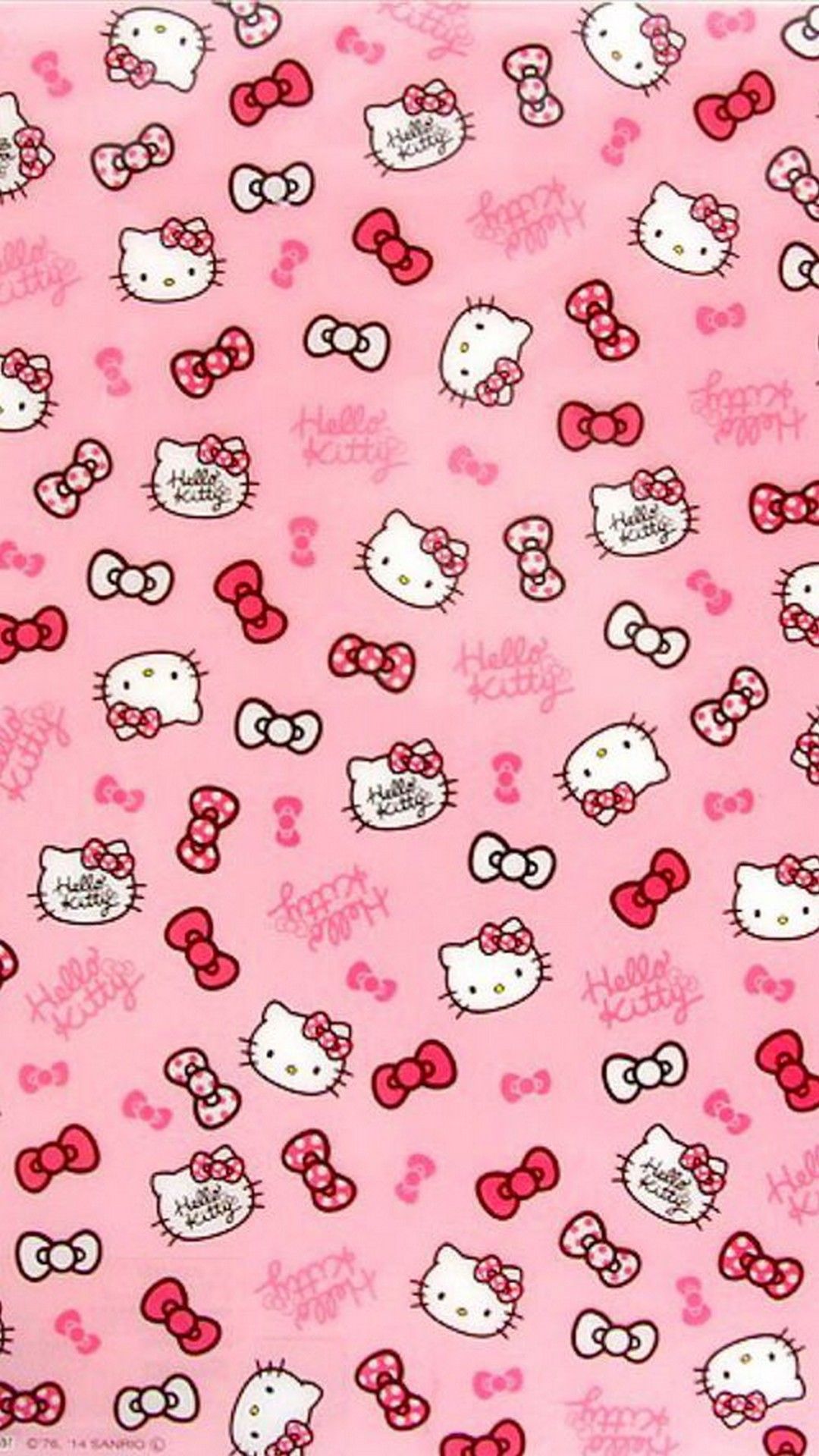 Hello Kitty Pattern Wallpaper