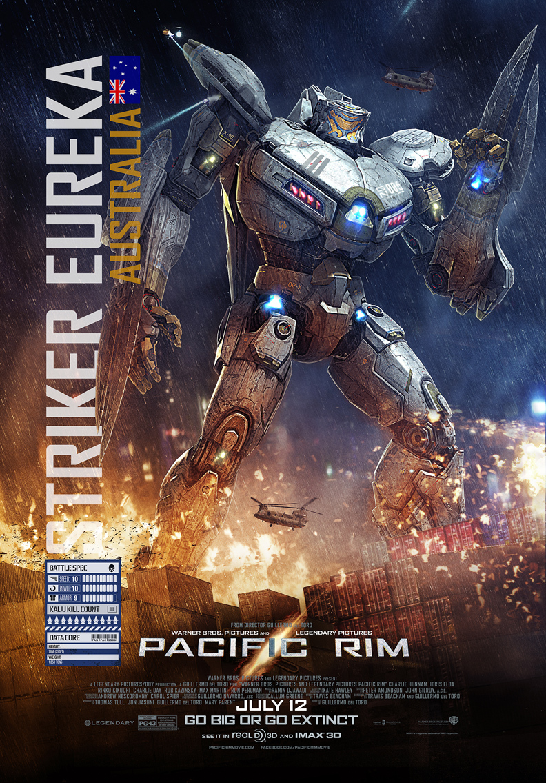 PACIFIC RIM: No.2 New TV Spots! & Leatherback, Striker Eureka Wallpaper Size Posters