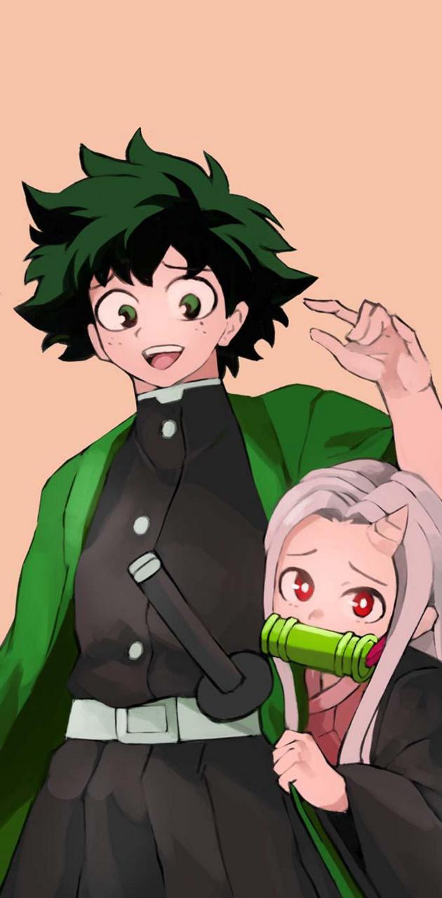 Deku and Eri wallpaper