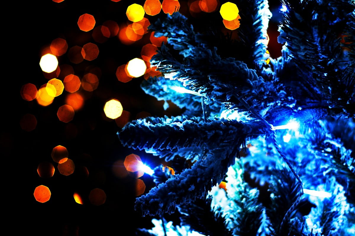 Christmas lights background HD. Download Free wallpaper