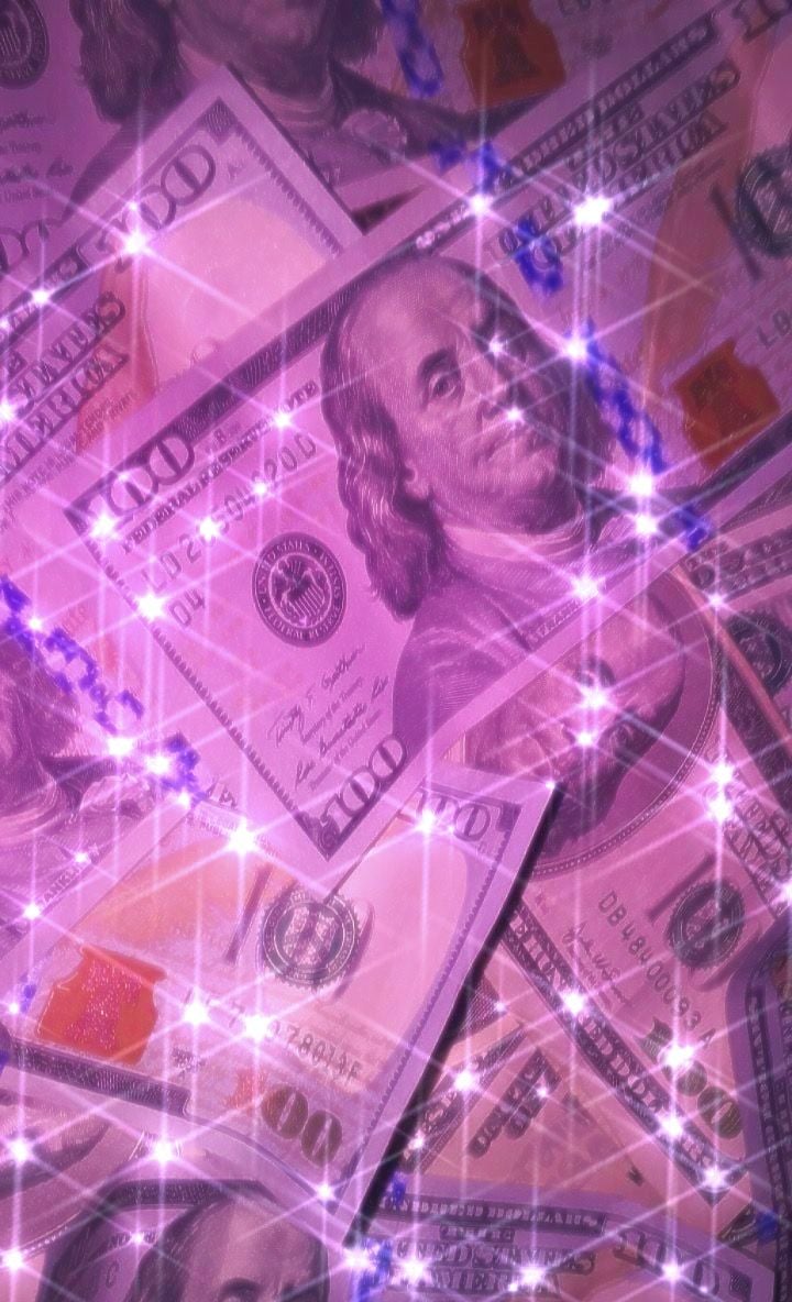 sparkly glitter purple pink money background aesthetic. Money background, Cute wallpaper, Background