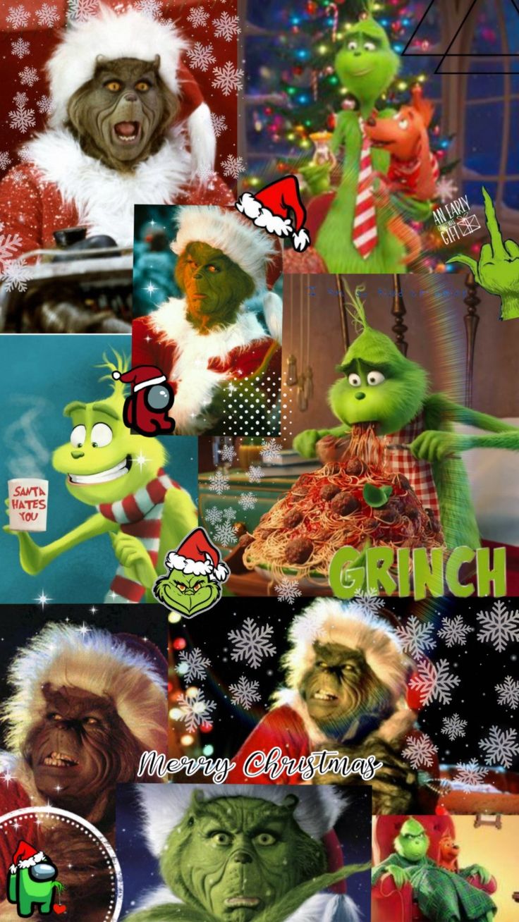 Grinch aesthetic wallpaper. Funny christmas wallpaper, Christmas phone wallpaper, Cute christmas wallpaper