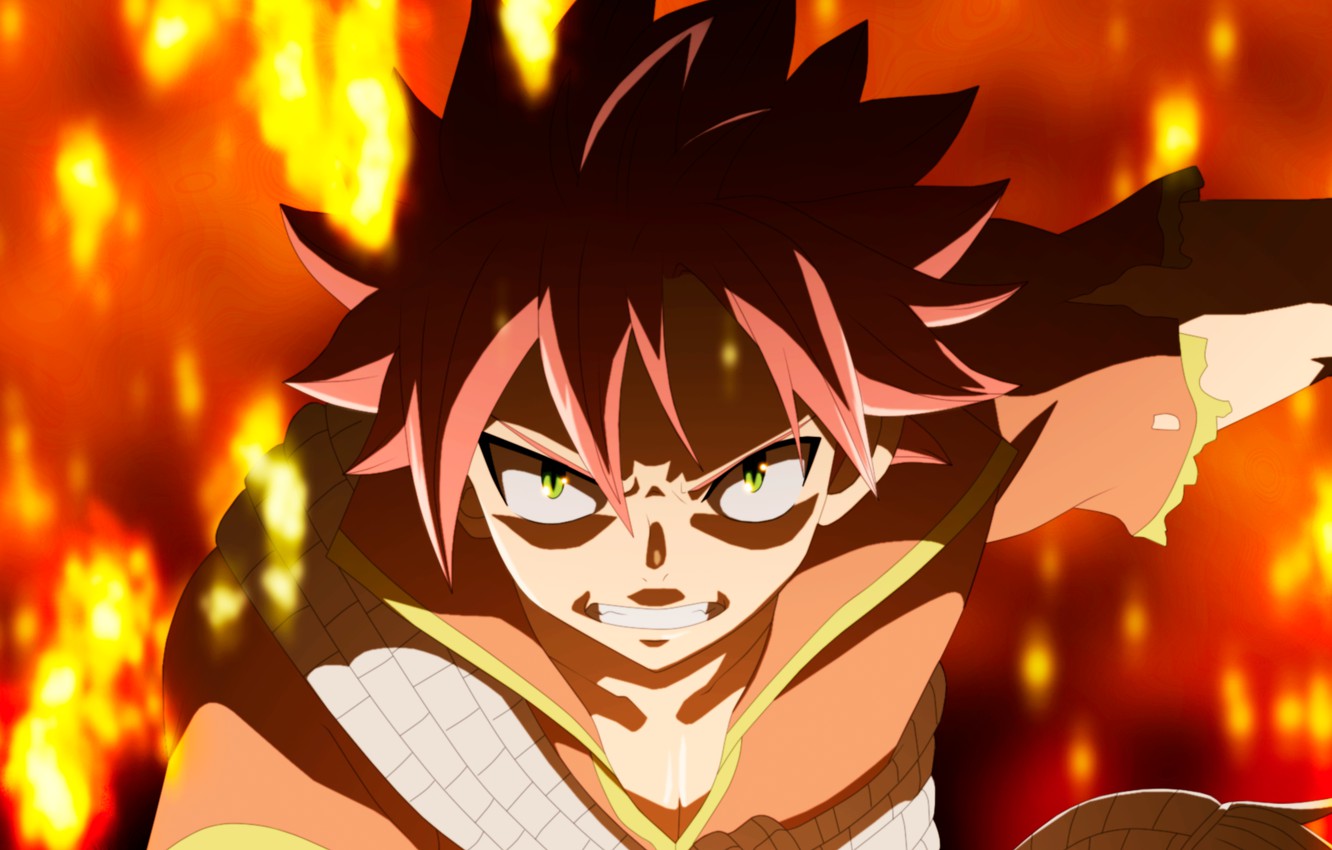 Wallpaper fire, guy, Fairy Tail, Natsu Dragneel, Fairy tail image for desktop, section сёнэн