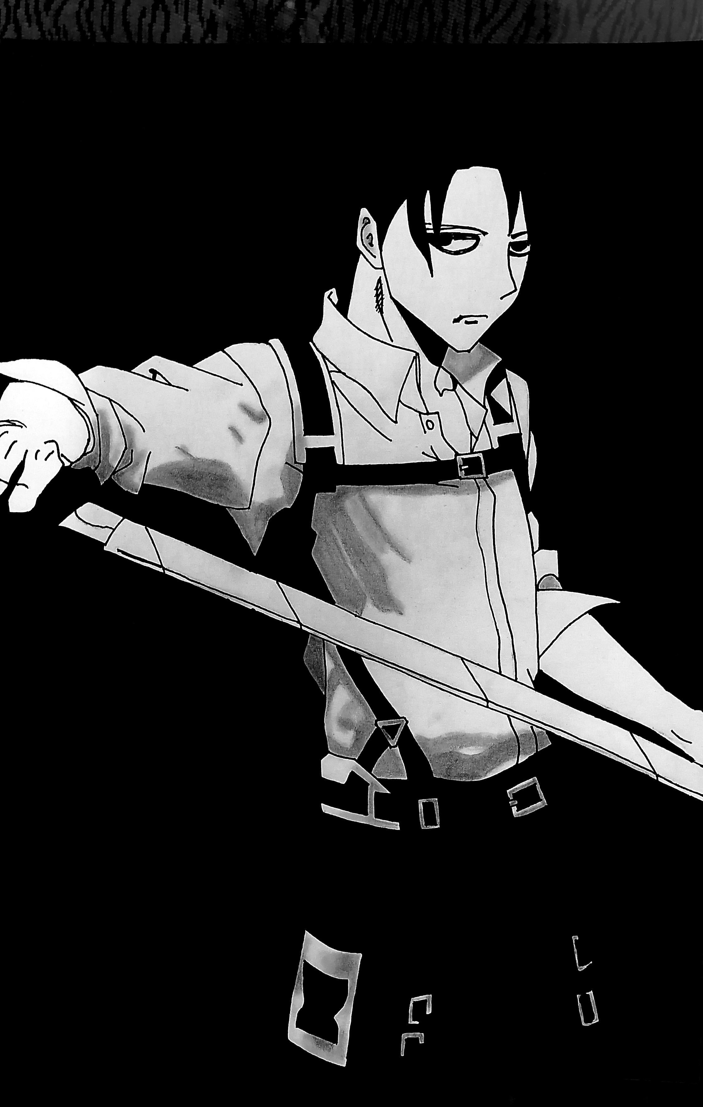 Levi Ackerma, fanart. Follow my art page on instagram: @noobie._draws._