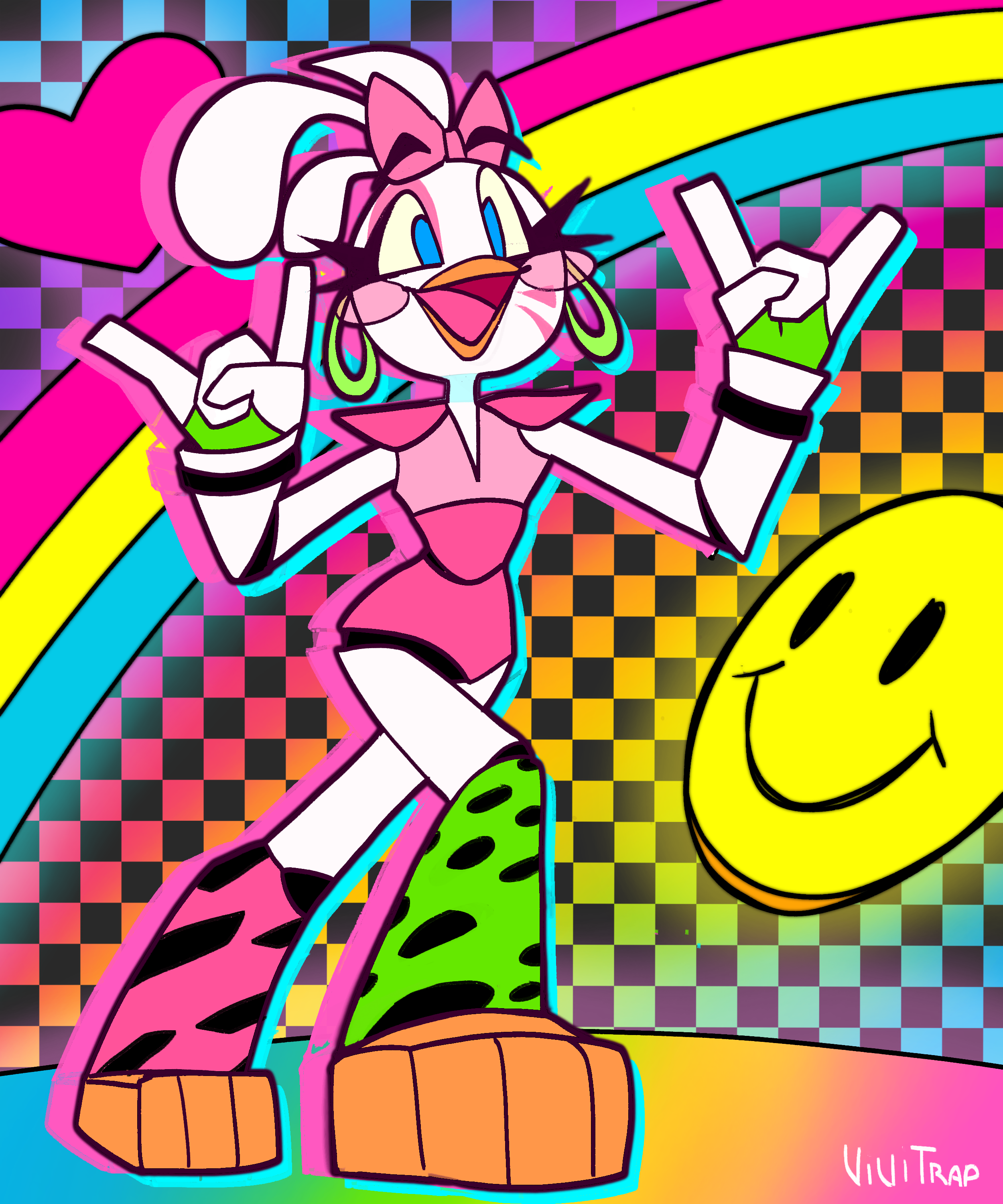 First time drawing Glamrock Chica! : r/fivenightsatfreddys.