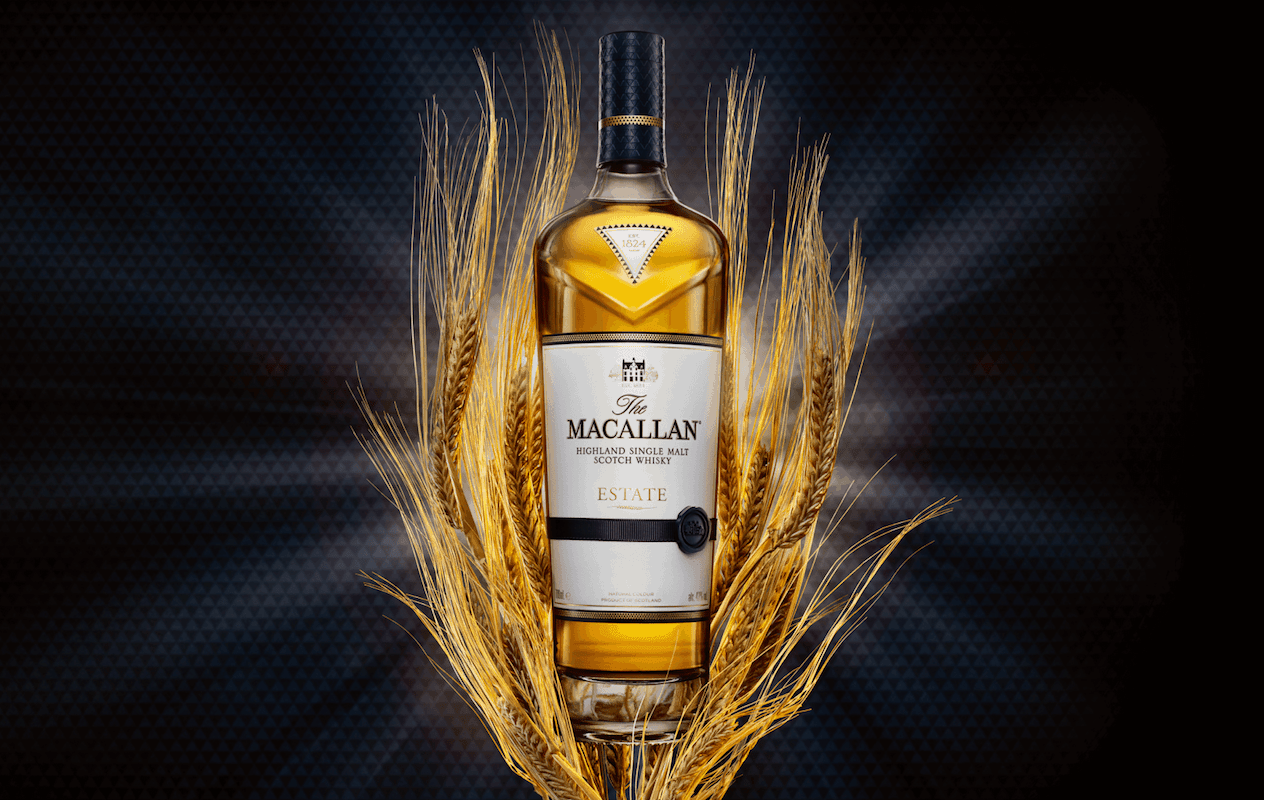 The new Macallan Estate brings homage to Macallan's heritage. Single malt whiskey, Heritage, Whiskey bottle