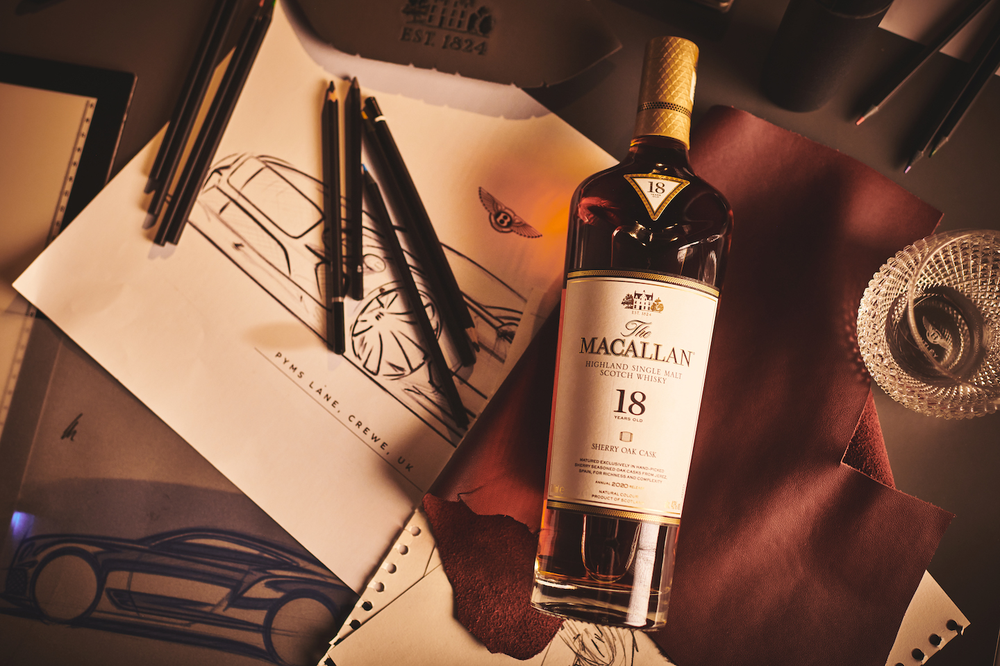 The Macallan whisky and Bentley Motors team up for a sustainable future. Options, The Edge