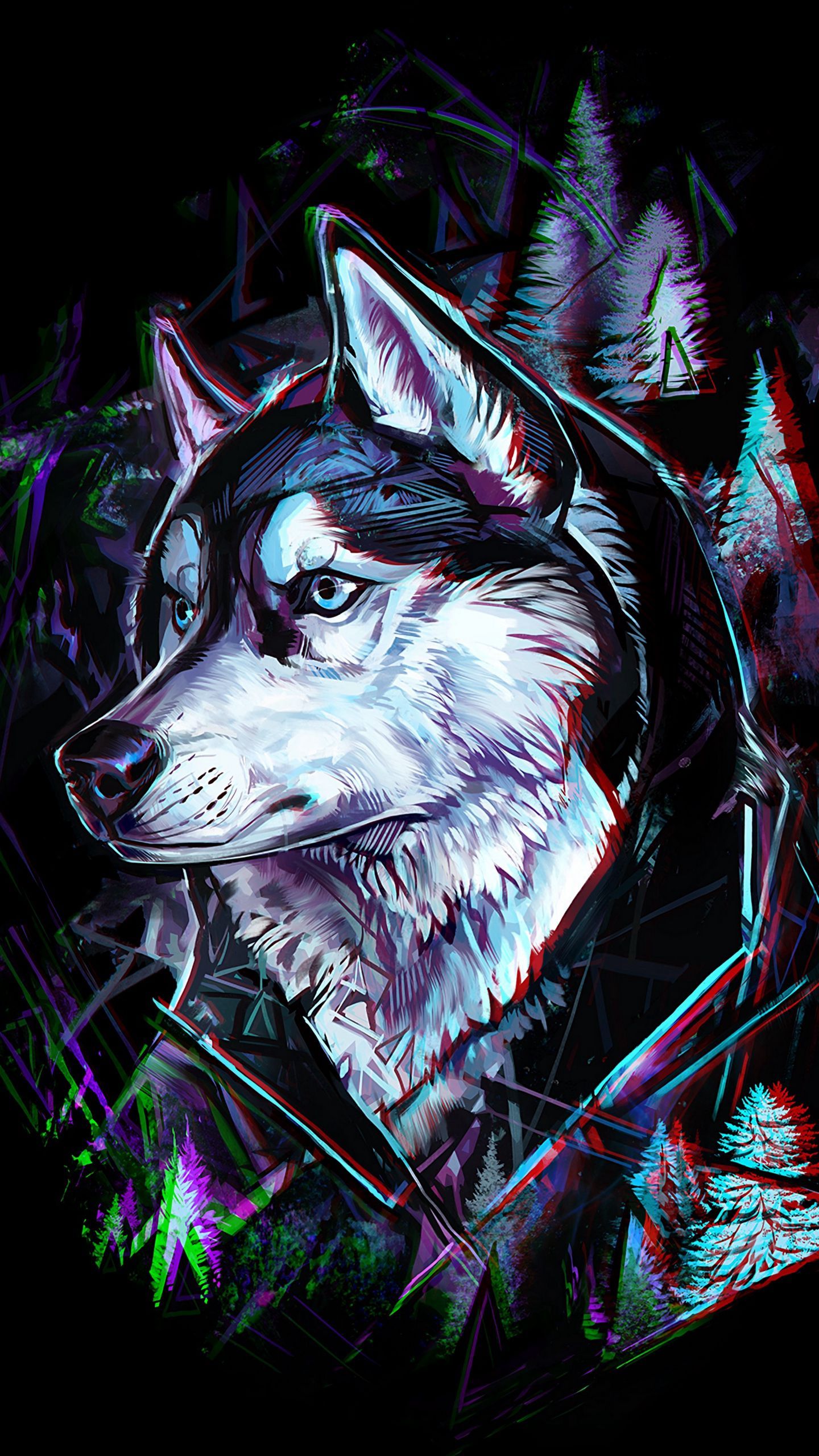 See my collection of awesome iPhone and android wolf wallpaper and background image in HD instant access FREE!. Wolf wallpaper, Dog art, Wolf background