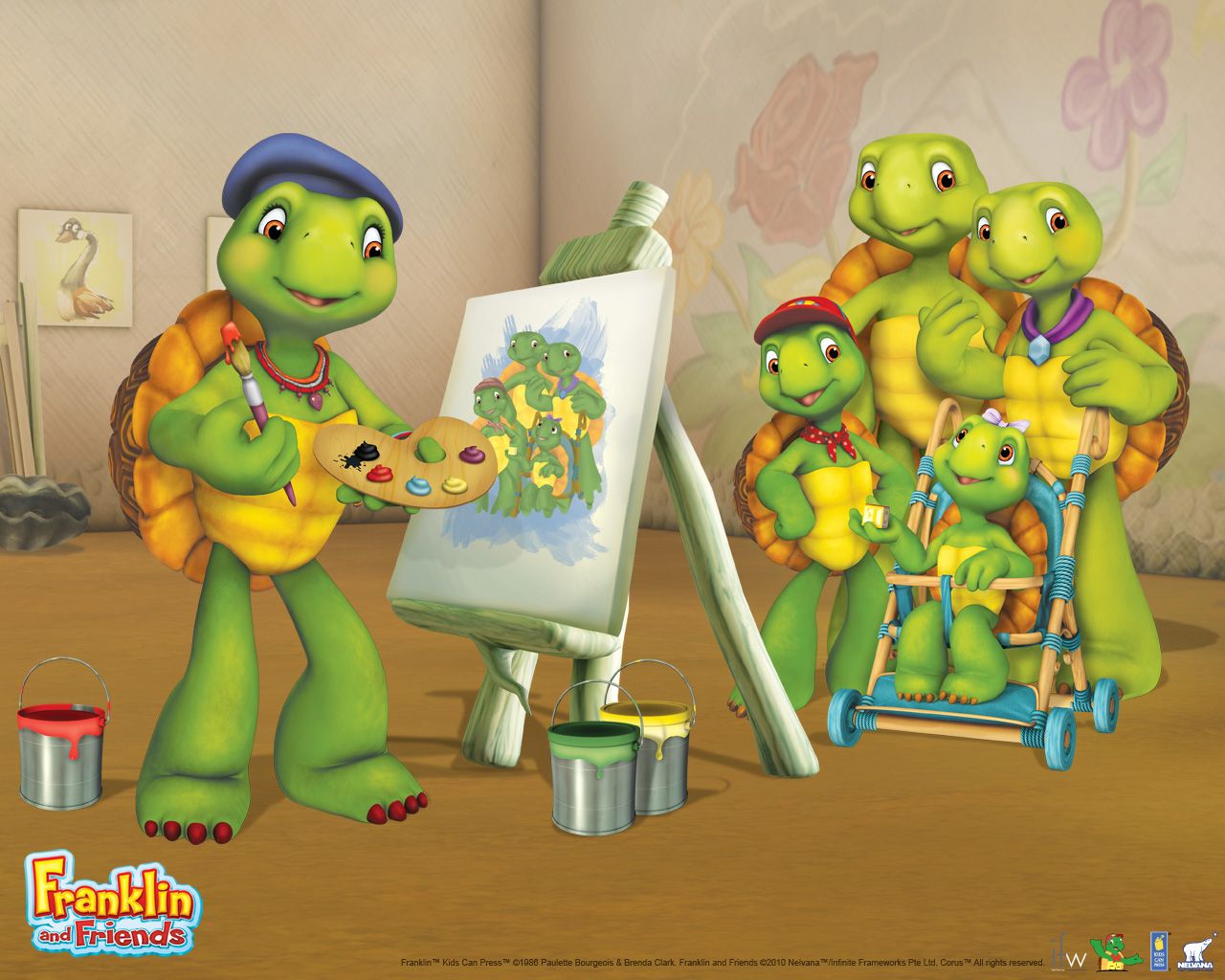 Content Assets En Ca Extras Wallpaper Wallpaper Family 1280x1024.j. Franklin The Turtle, Franklin And Friends, Childhood Tv Shows