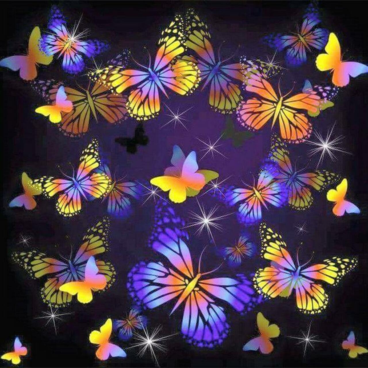 5D Diamond Painting Butterfly Collage Kit