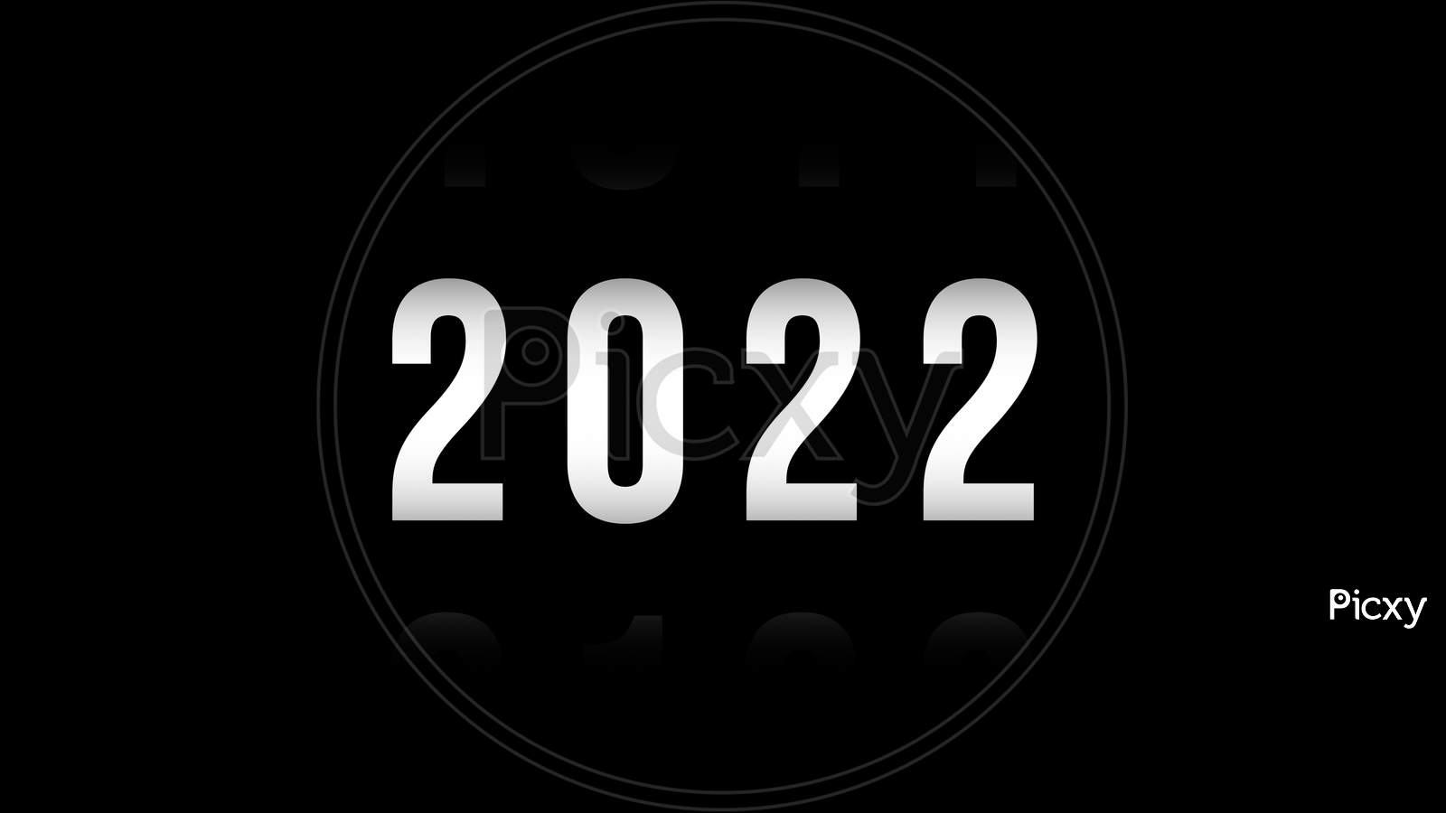 Image Of 2022 New Year Number On Black Isolated Background. Font Background And Typography Concept. ZZ025886 Picxy