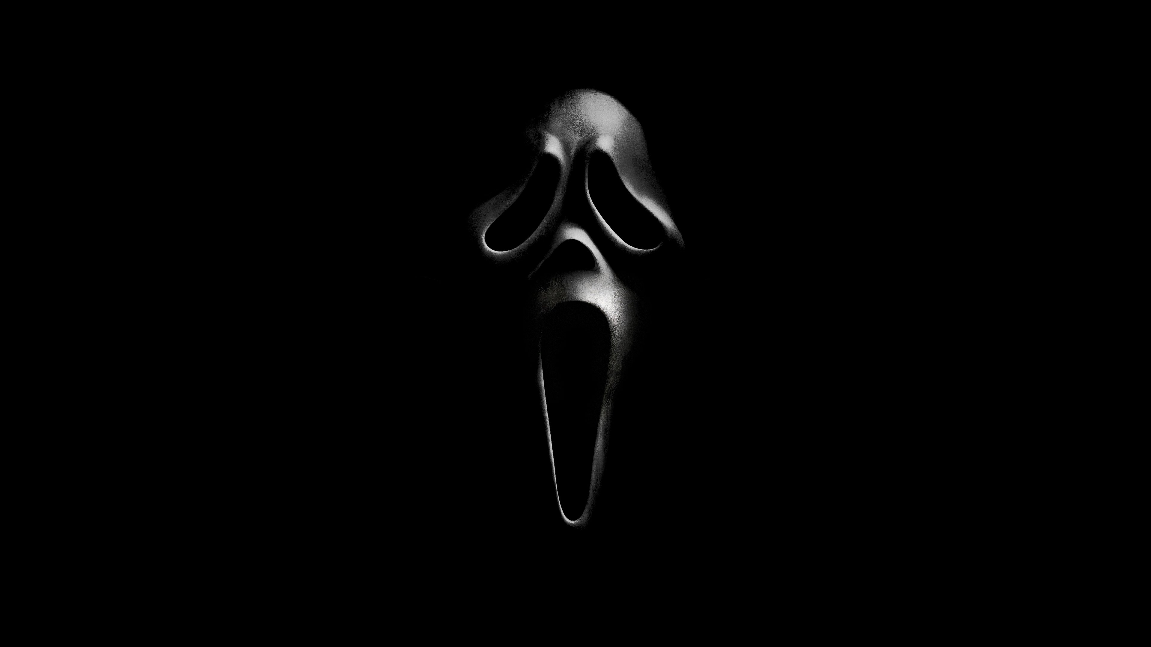 Scream Wallpaper 4K, Ghostface, 2022 Movies, Black Dark
